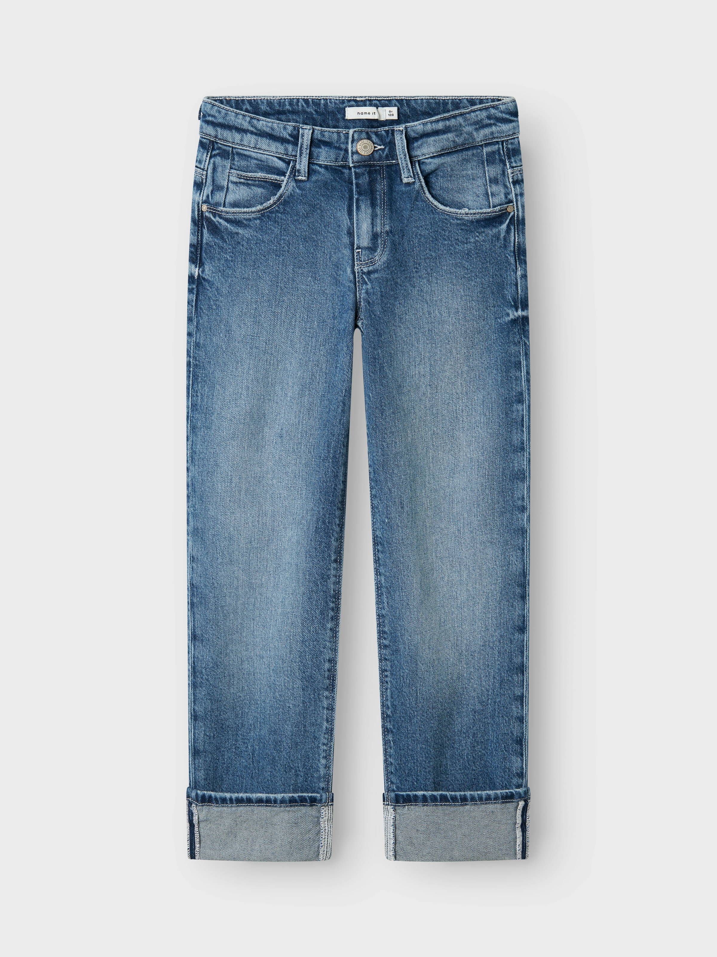 Name It Straight-Jeans »NKFROSE STRAIGHT FOLD JEANS 4224-AZ NOOS«