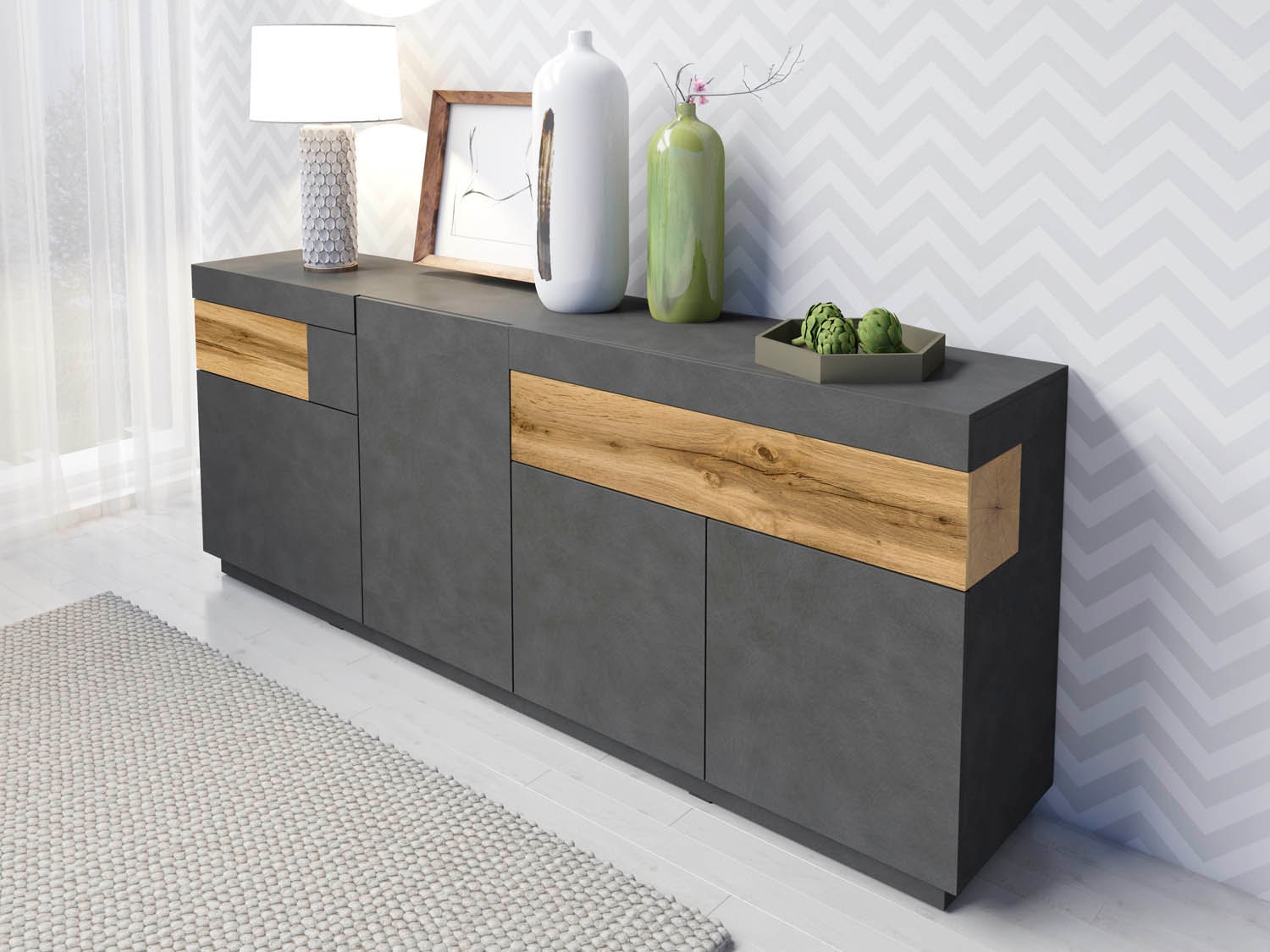 INOSIGN Sideboard »SILKE« Breite 218, 5 cm