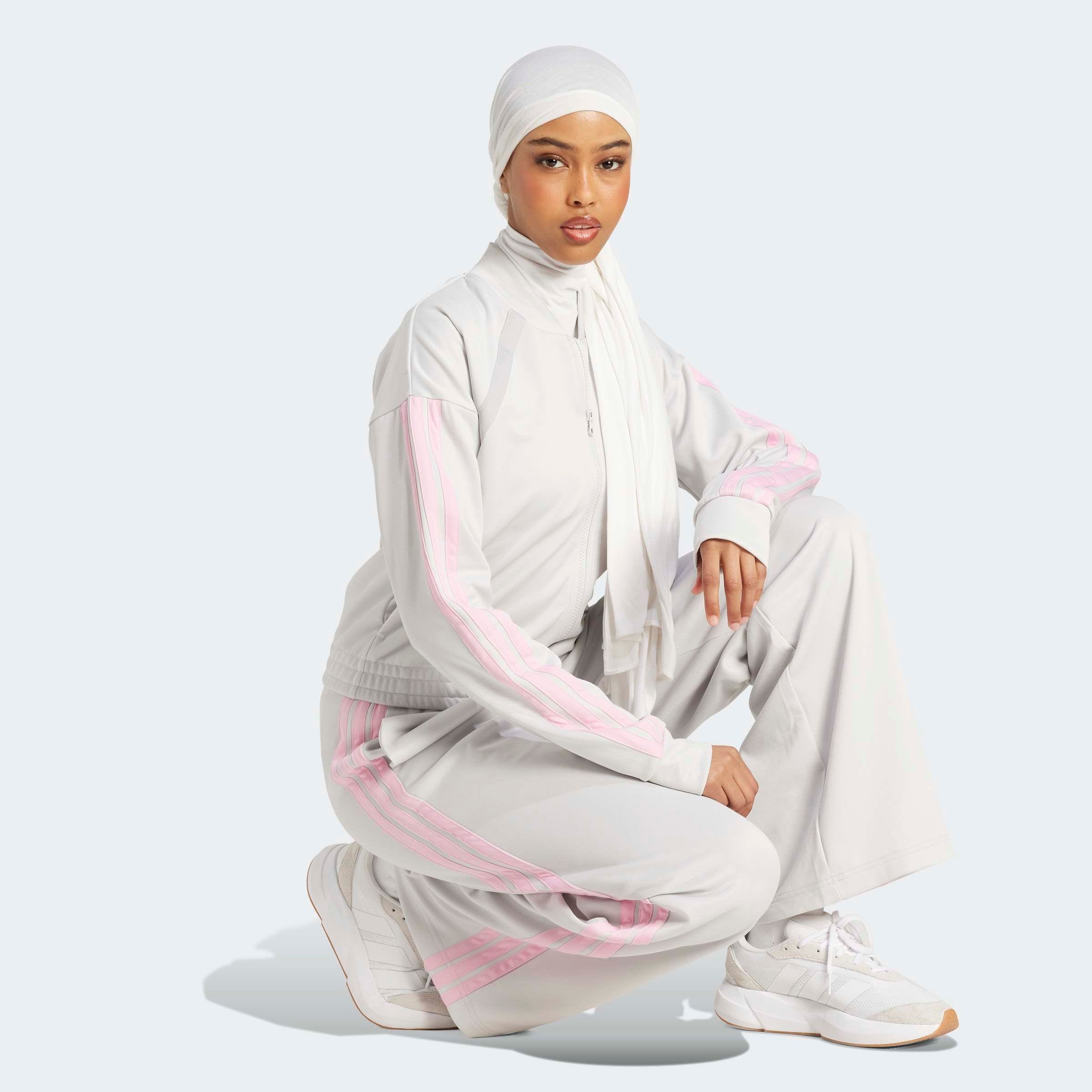 adidas Sportswear Combinaison d'entraînement »W TEAMSPORT TS« 2 cuis tlg. Jacke schmal geschnitten; Hose regulär geschnitten, hoher Bund