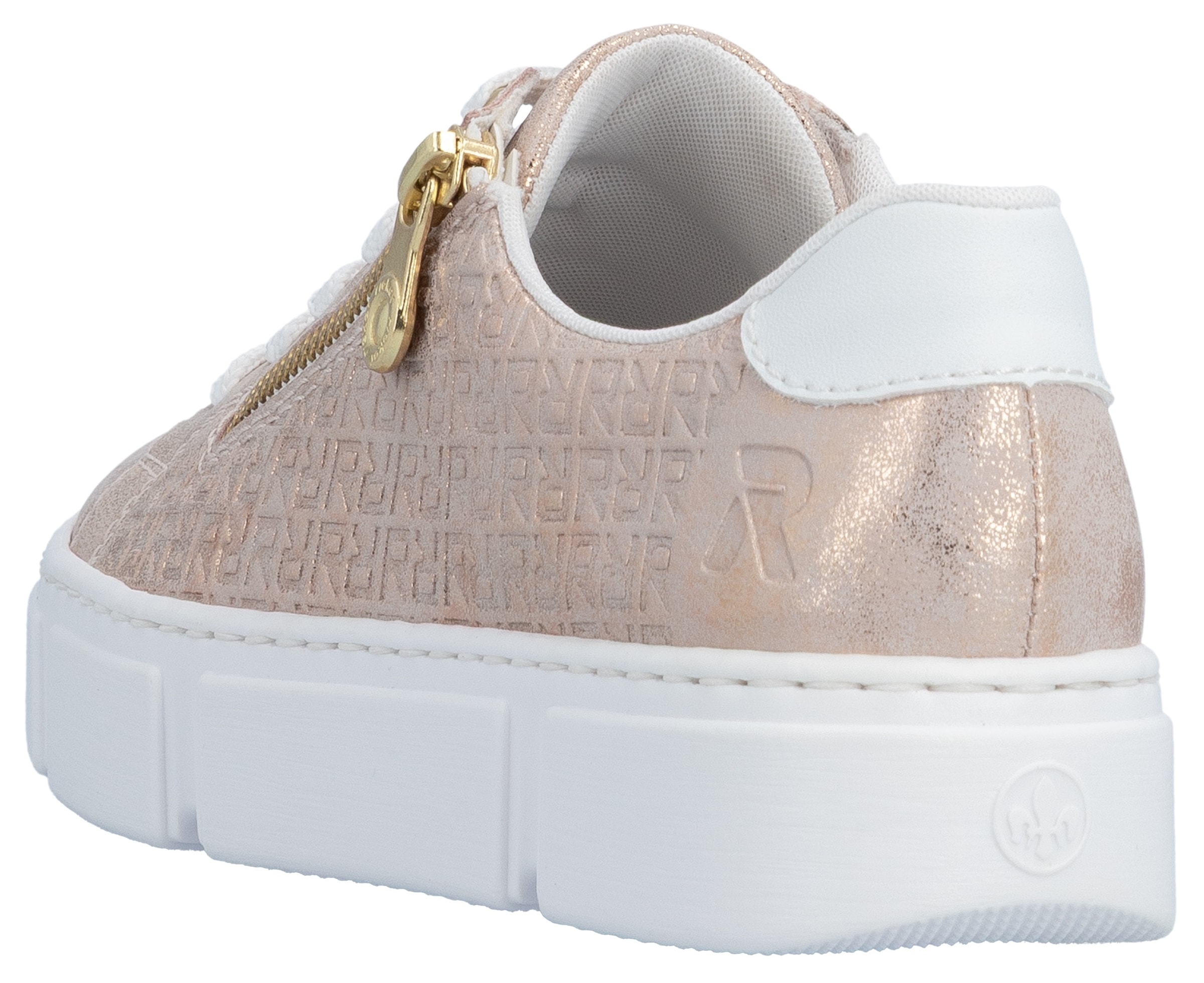 Rieker Baskets à plateforme  , Freizeitschuh, Halbschuh, Schnürschuh mit Reissverschluss