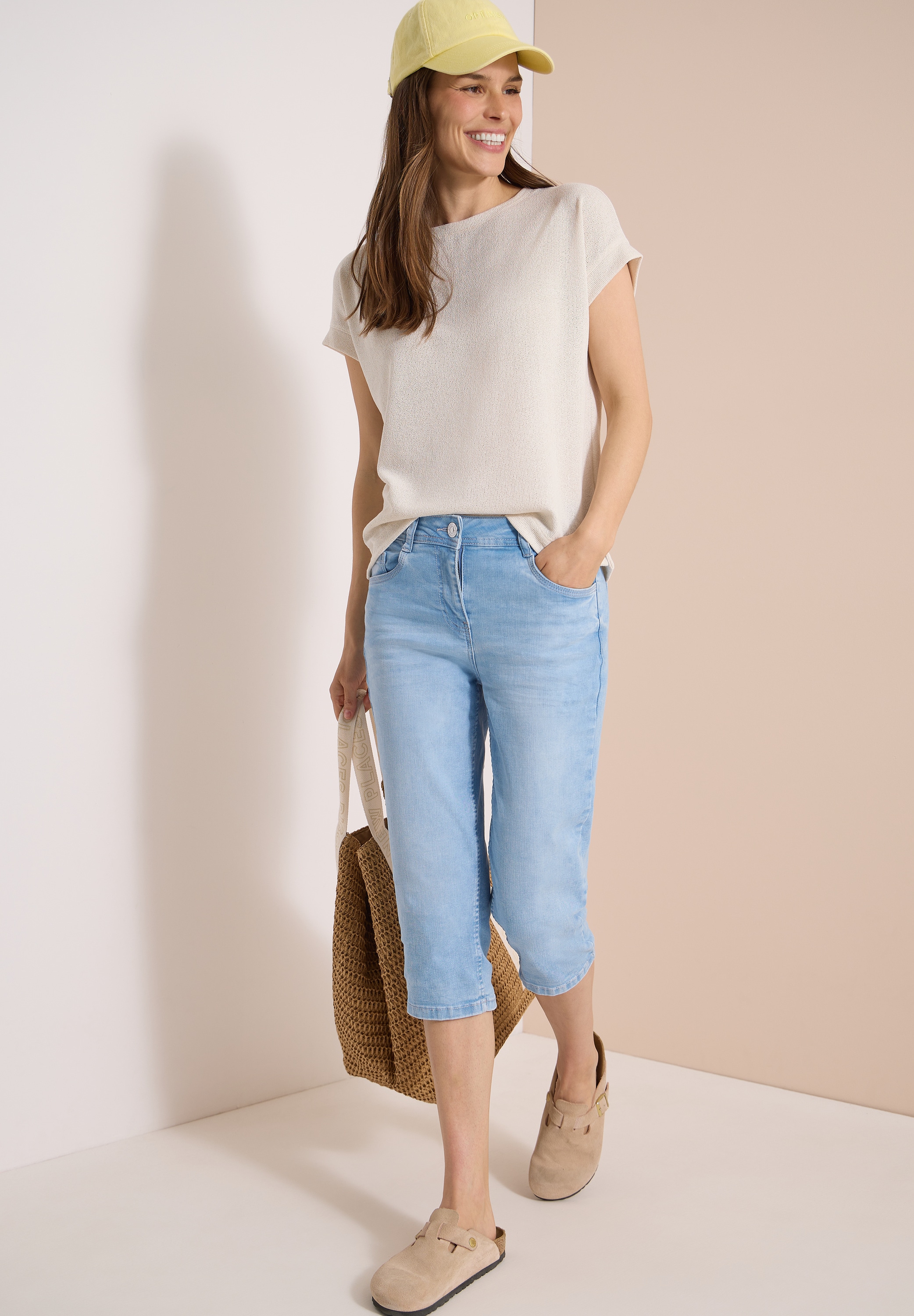 Cecil Jeans capri »Style Toronto« jeans Slim Leg en Slim Fit / avec stretch