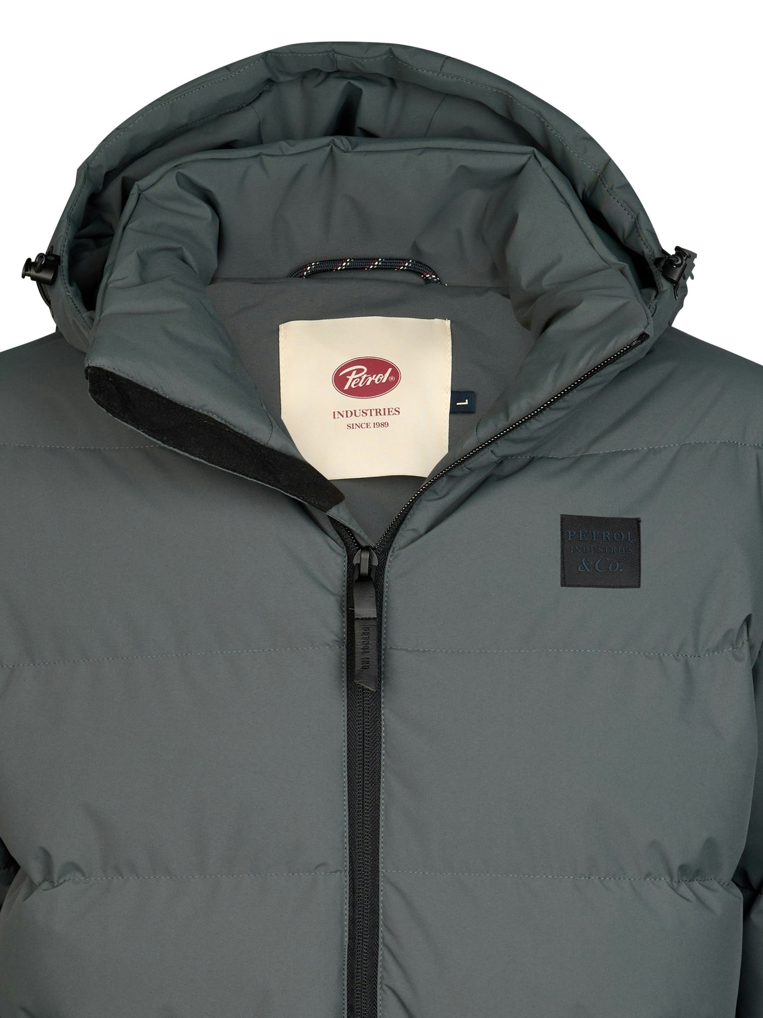 Petrol Industries Outdoorjacke mit Kapuze mit Kapuze, mit hohem Stehkragen