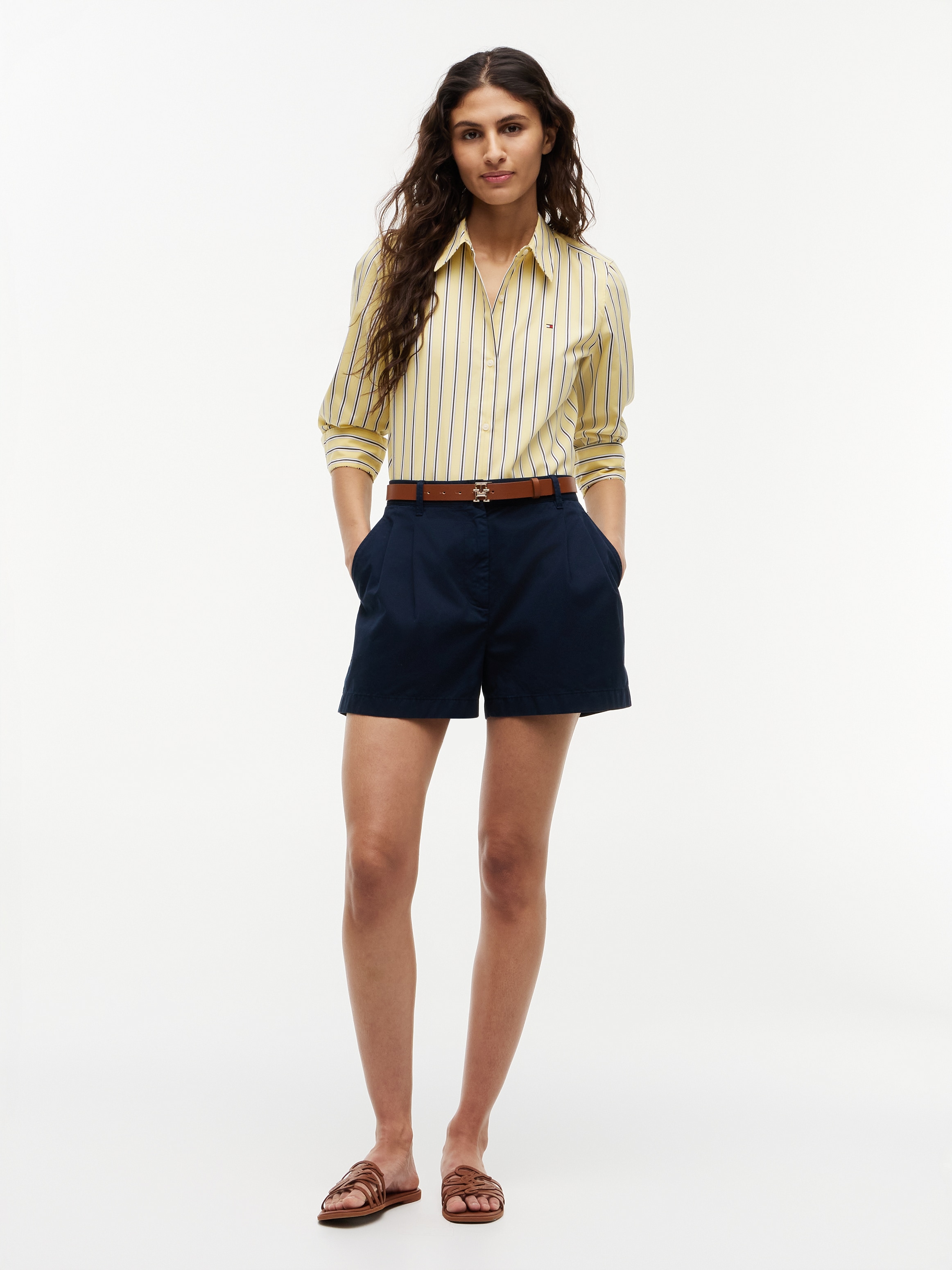 Tommy Hilfiger Hemdbluse »SUMMER POPLIN REGULAR SHIRT« Baumwolle, regular fit, auch in grossen Grössen