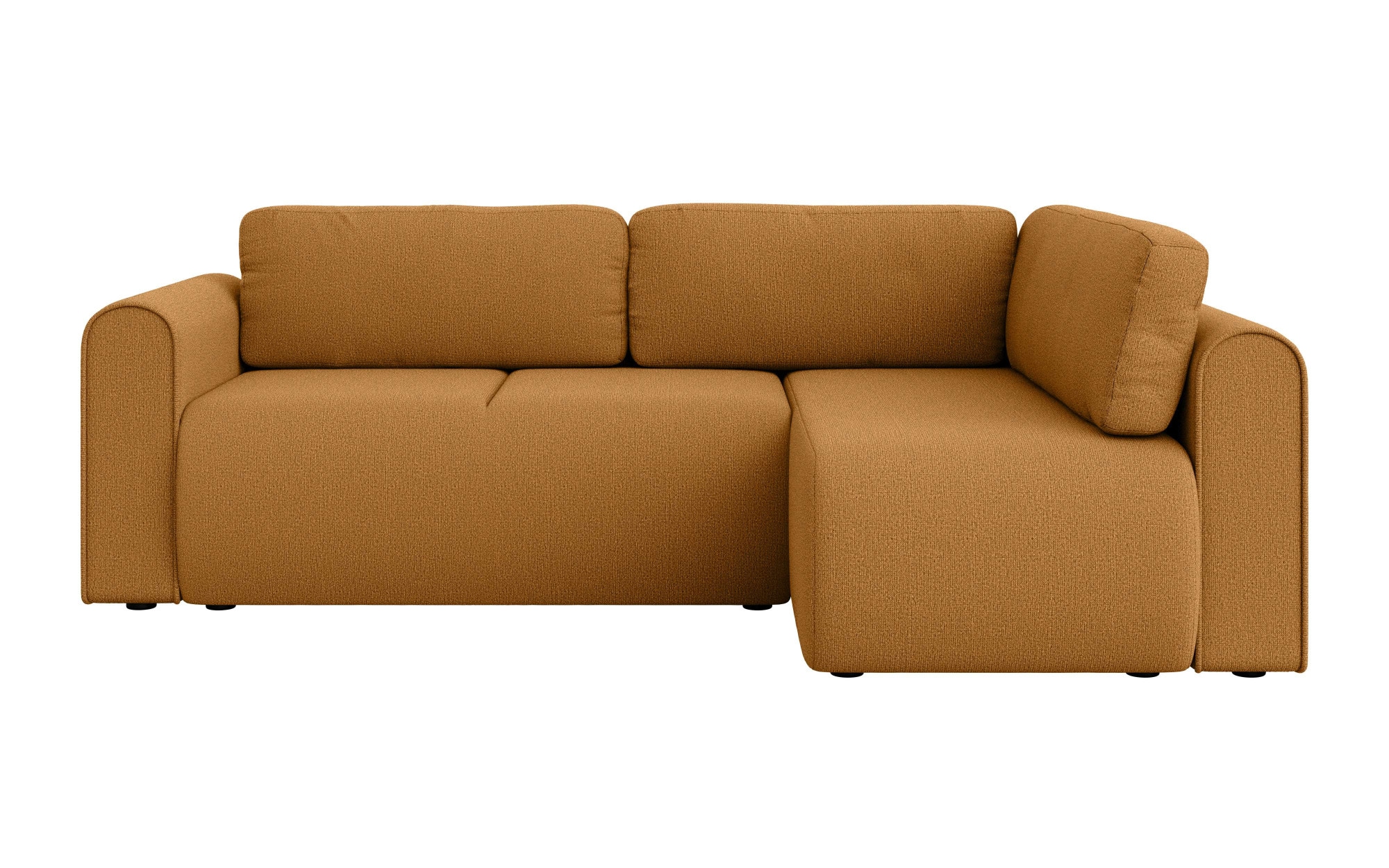 GOODproduct Canapé d'angle »Zacharia wahlweise Schlafsofa mit Bettkasten, B/T/H 250/166/86 cm« forme en L avec suspension ondulée, ottomane commandable à droite ou à gauche