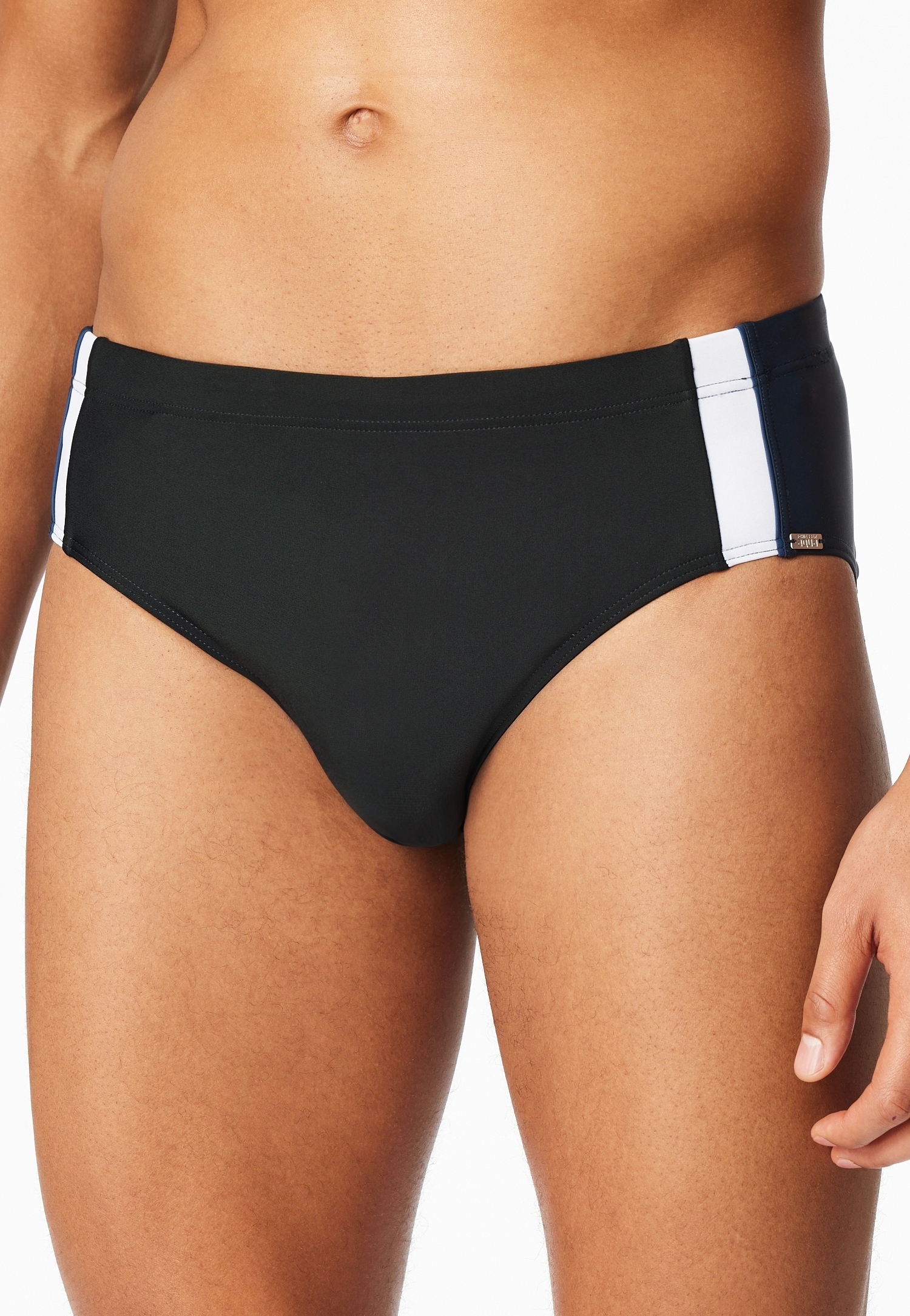 Schiesser Slip de bain »Aqua« taille avec cordon, bandes contrastées latérales