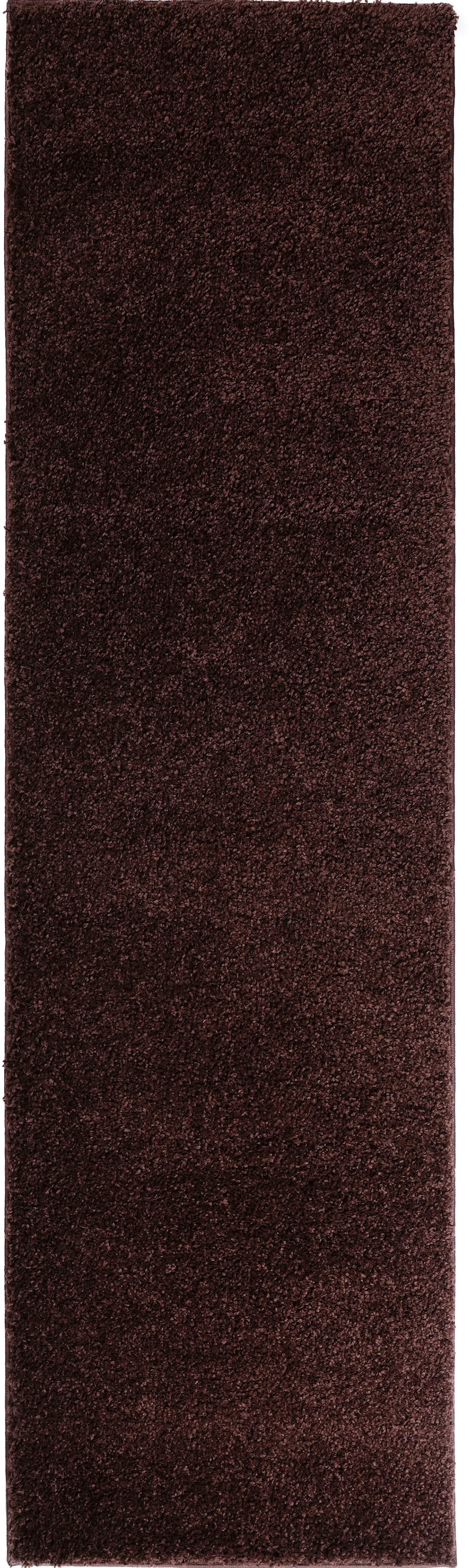 Bruno Banani Chemin de table »Shaggy Soft« Rectangulaire 30 mm Höhe Läufer, Brücke, gewebt, Uni-Farben, besonders weich