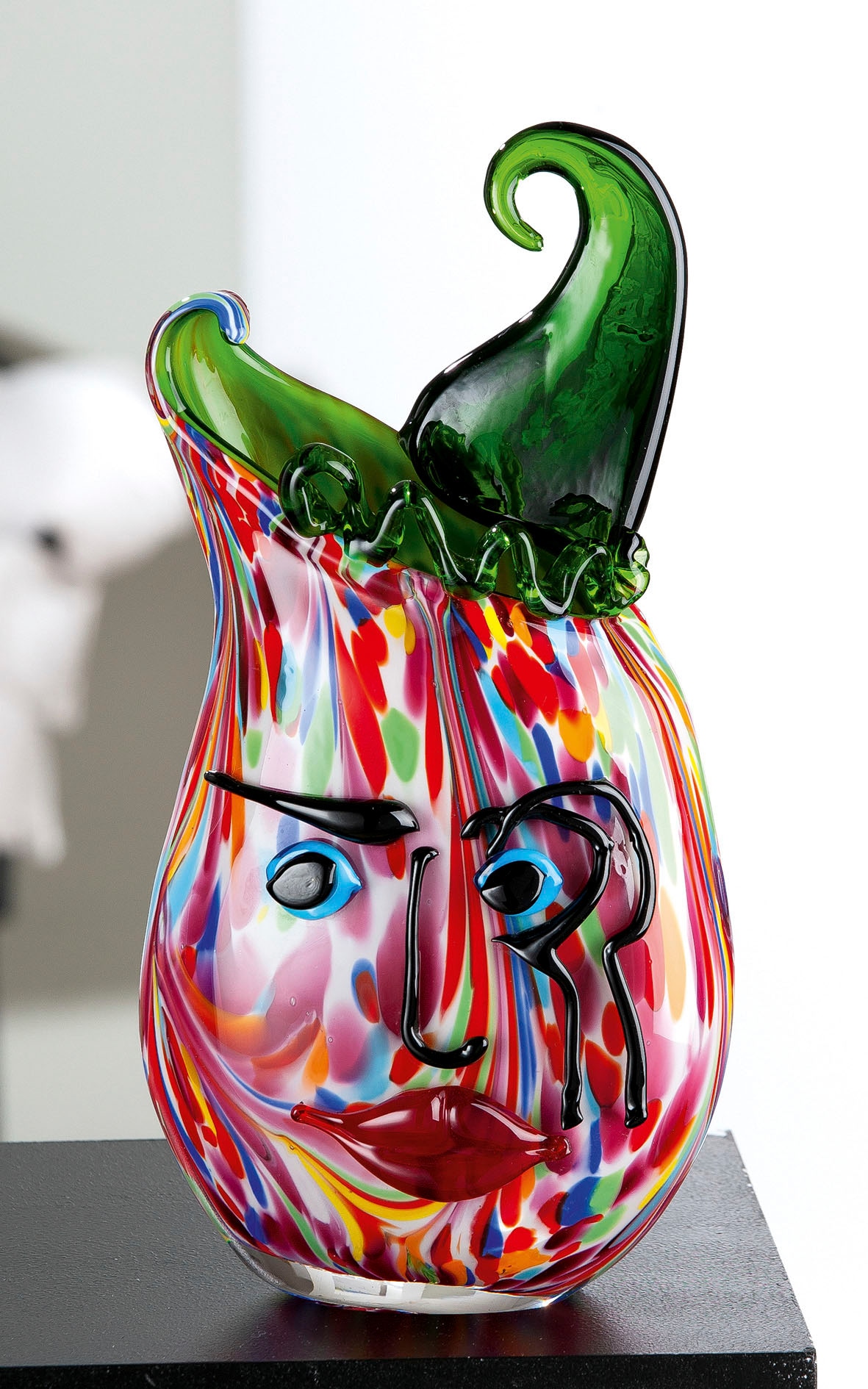 Casablanca by Gilde Tischvase »Venito, Dekovase« Vase aus durchgefärbtem Glas, Höhe ca. 35 cm