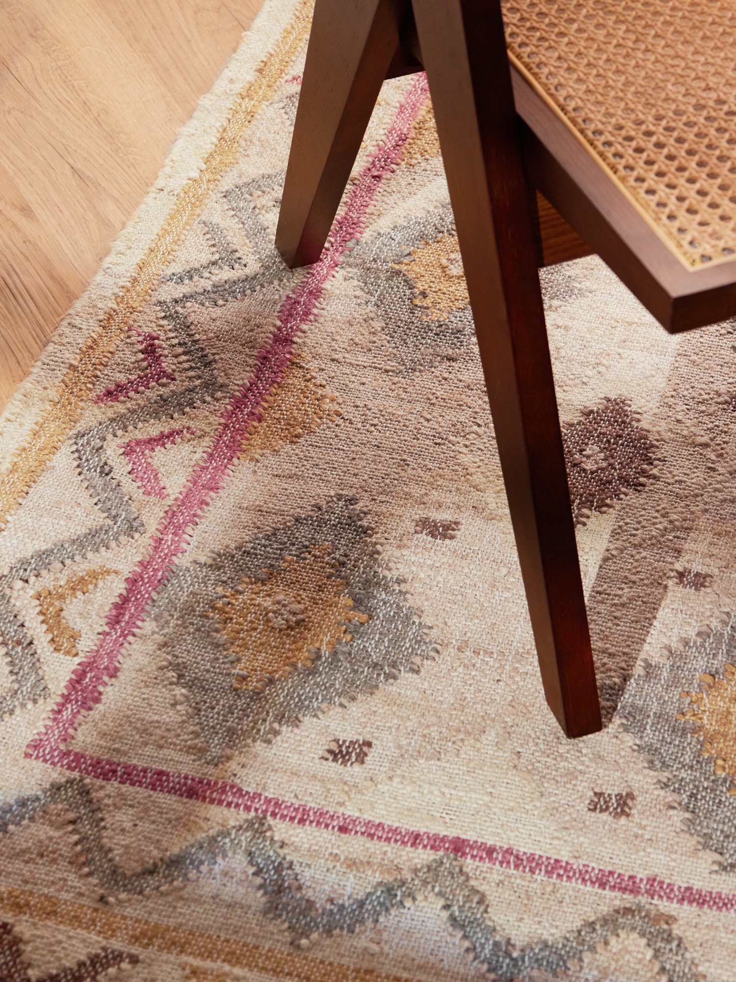 ELLE DECORATION Tapis »Kelim Imani« Rectangulaire 3 mm Höhe Jute, Baumwolle, Natur, Handgewebt, Kelim, orientalisch, Boho