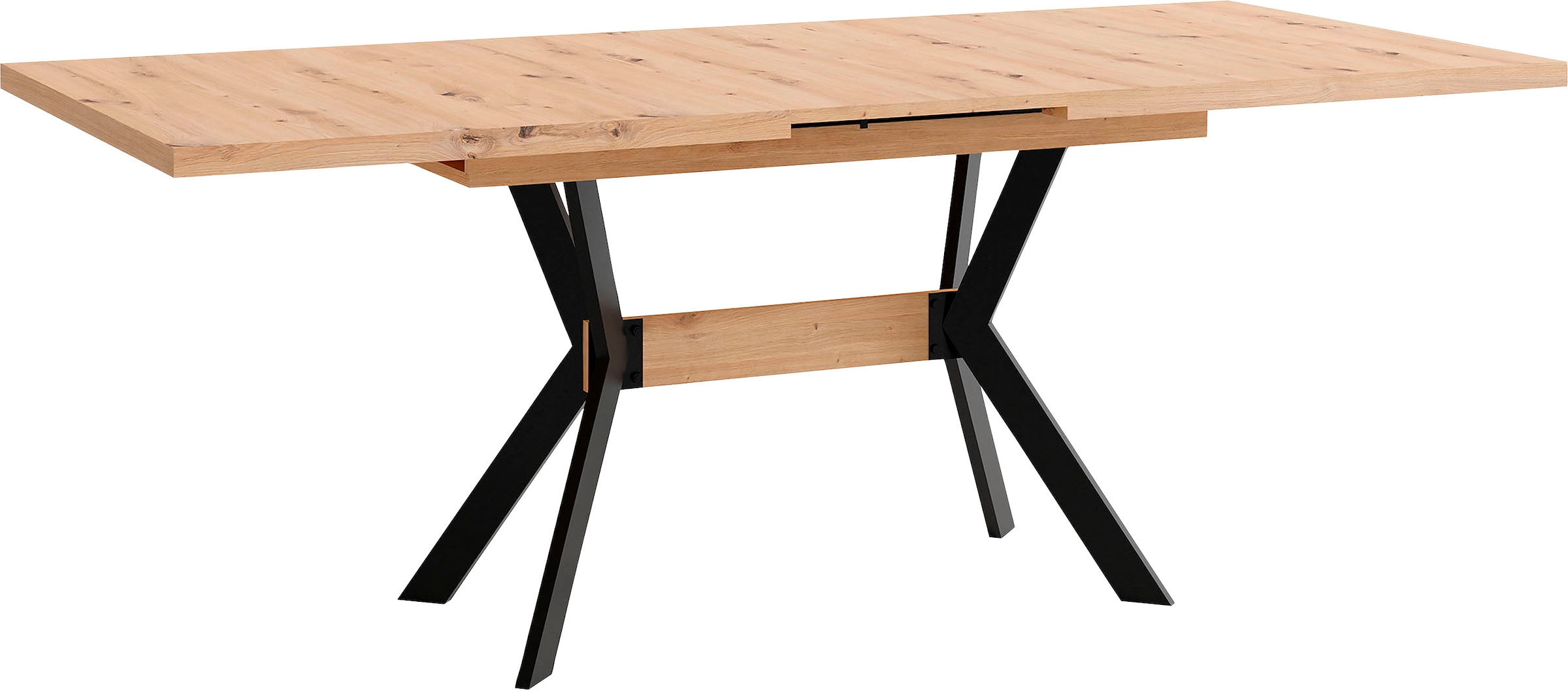 byLIVING Esstisch »Bremen« ausziehbar mit innenliegender Einlegeplatte, 160 auf 200cm