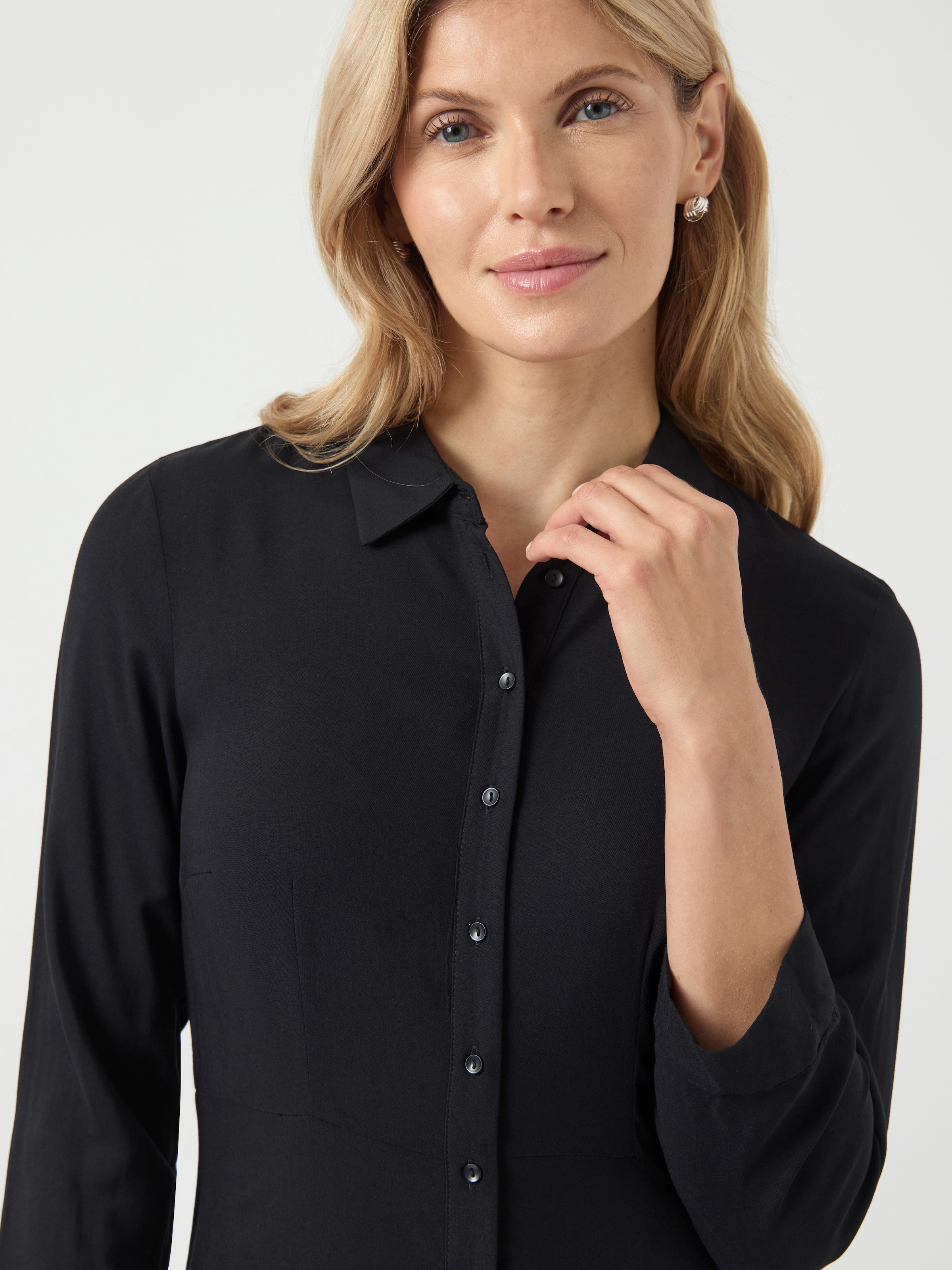 Y.A.S Hemdblusenkleid »YASSAVANNA LONG SHIRT DRESS« Sommerkleid, mit 3/4 Ärmel