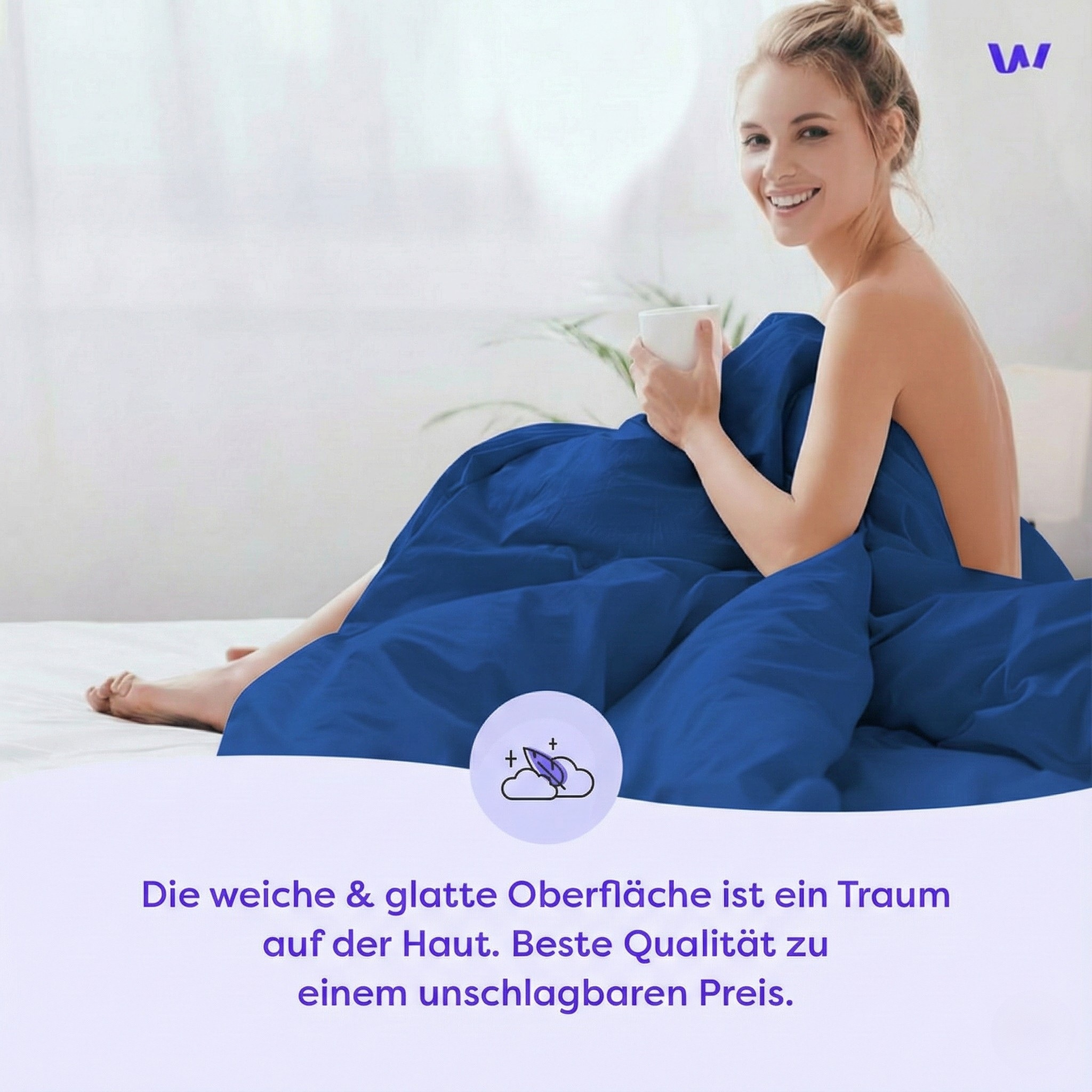 Wolkenfeld Housse de coussin »Renforcé Kissenbezug Baumwolle - Natürlich weiches Schlafgefühl« Grösse 80x80, 40x80 und 70x90 cm; versteckter Reissverschluss