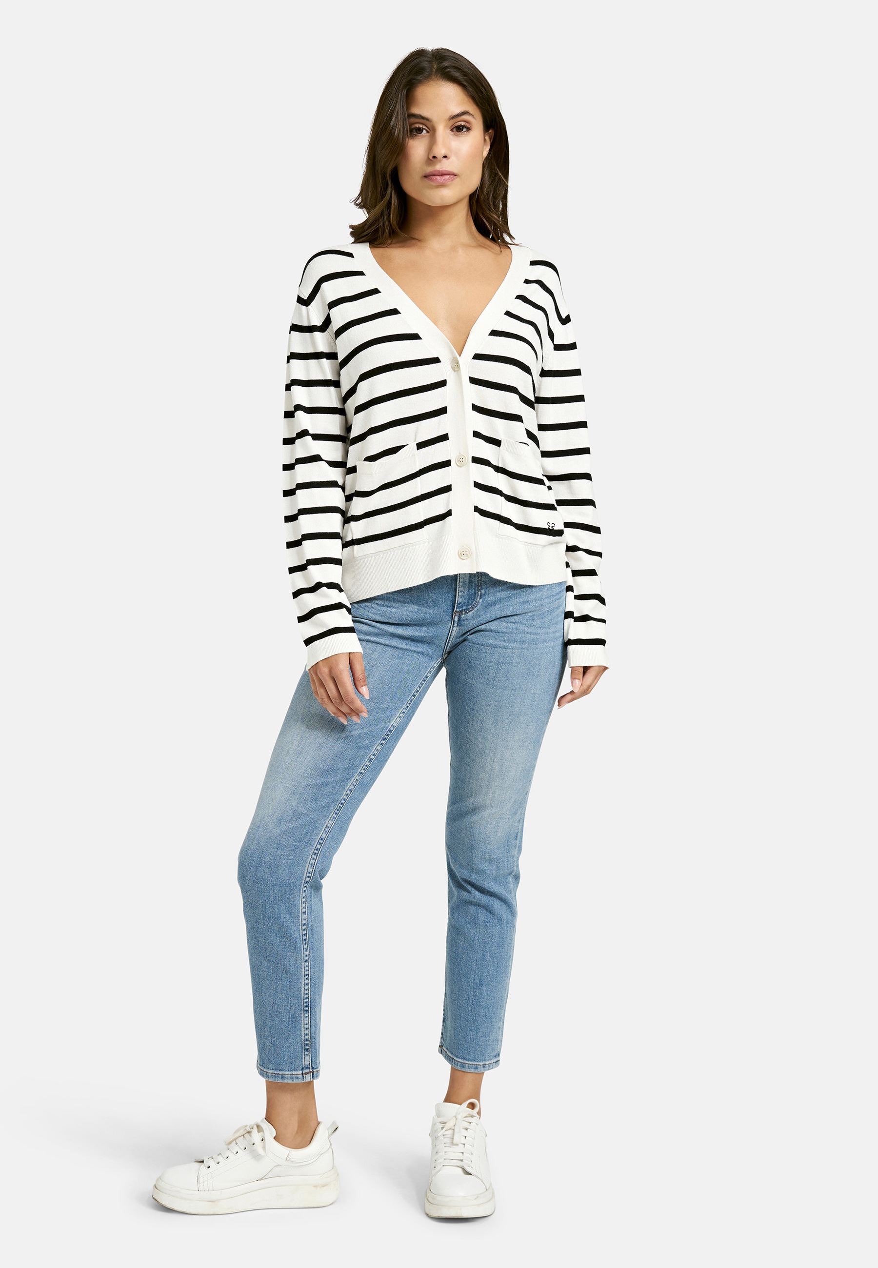 Smith & Soul Strickjacke mit V-Ausschnitt, Viskosemix