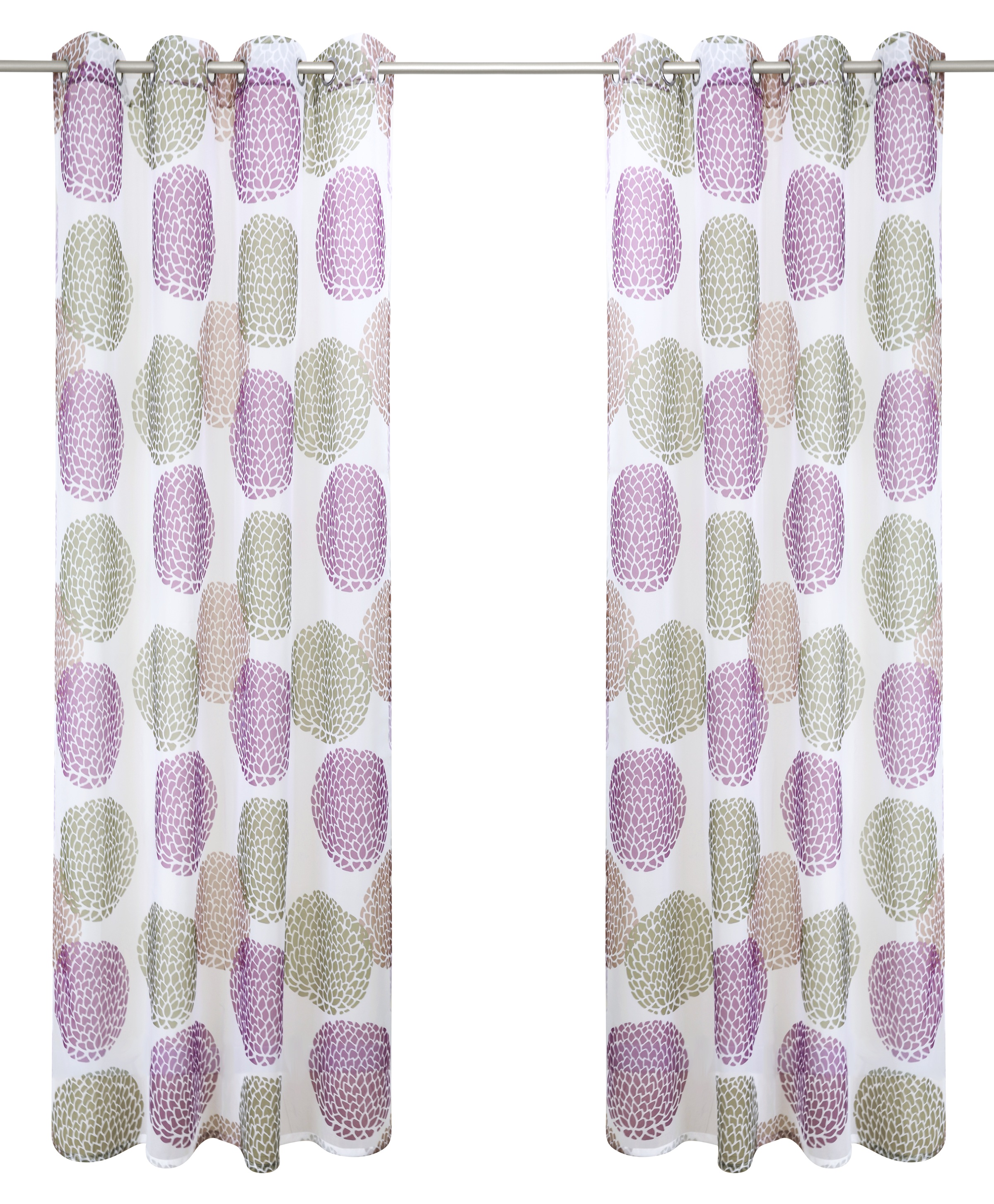 my home Gardine »BELEM« Ösen 1 Stk. tlg. 1 Schal, Polyester, Kreise