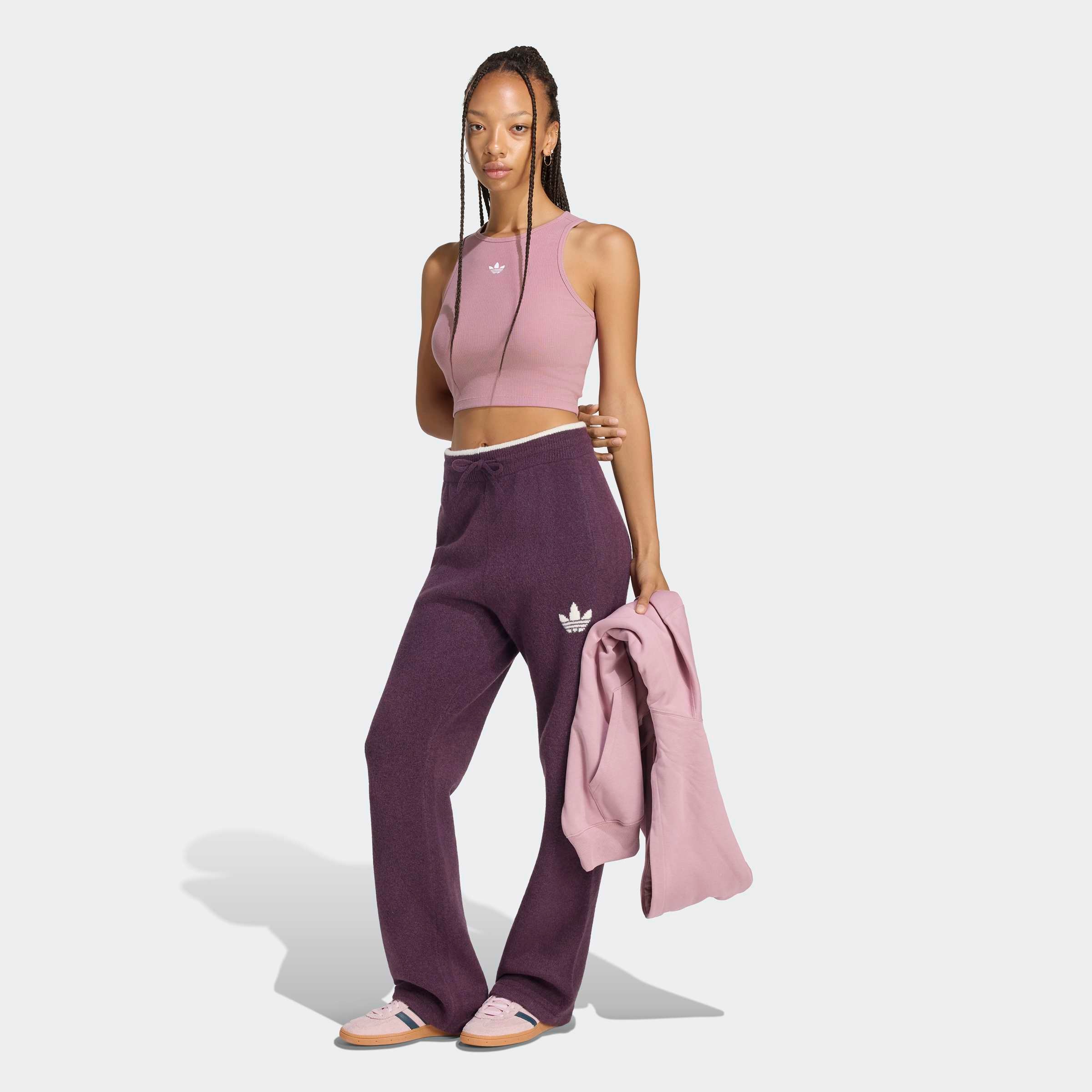 adidas Originals Sporthose »KNIT TIPPING JOGGERS«  Strickhose, locker geschnitten