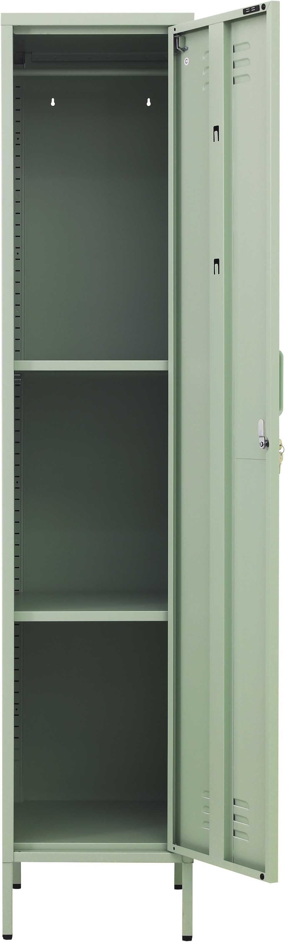 GOODproduct Armoire à portes battantes »Siena Kleiderschrank Schrank Metallschrank Mehrzweckschrank Spind« Armoire en acier en 4 couleurs métalliques,  réglable en hauteur, verrouillable, best-seller Otto´s Choice