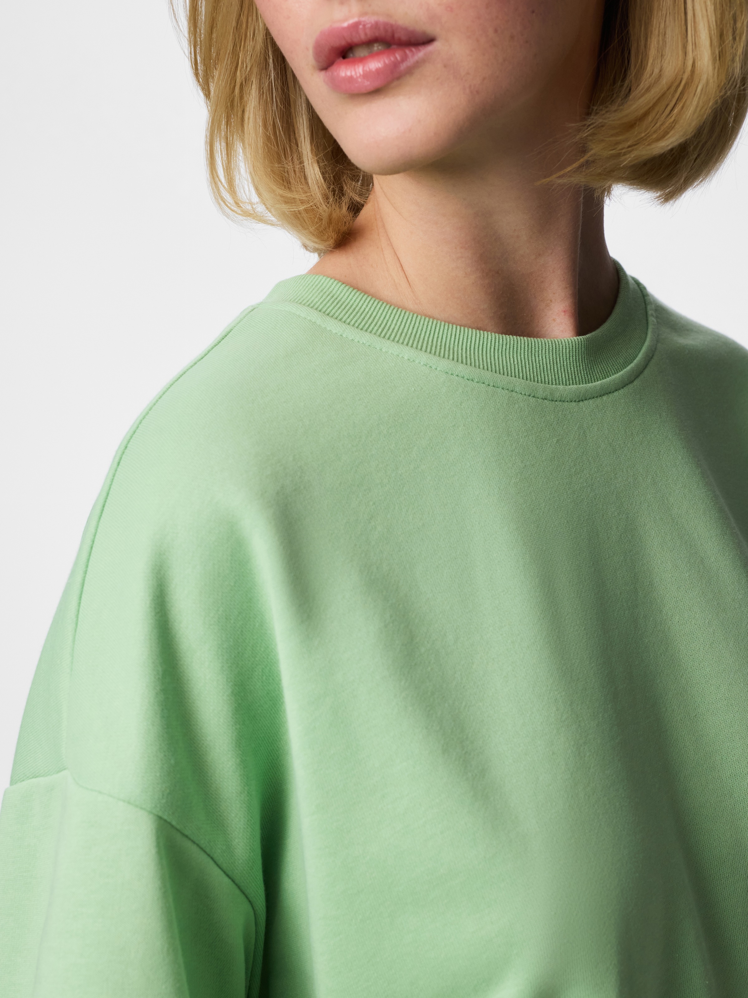 pieces Sweatshirt »PCCHILLI SUMMER 2/4 LOOSE SWEAT NOOS BC«, Baumwollmischung, loose fit
