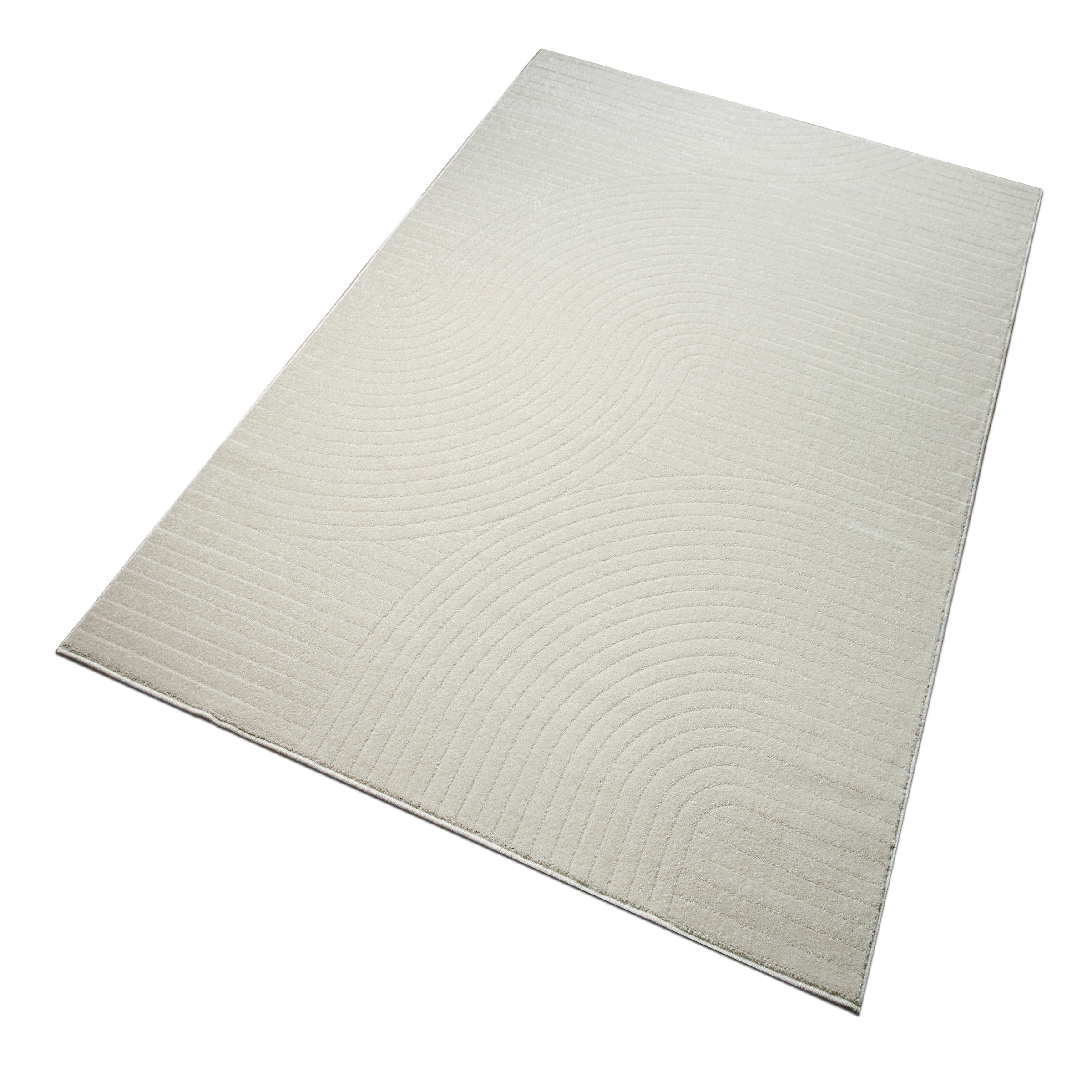 my home Tapis »Revea, Zen Garden-Design in Hoch-Tief-Struktur,« Rectangulaire 9 mm Höhe 3D-Effekt, softer Kurzflor, pflegeleicht, Scandi-Look