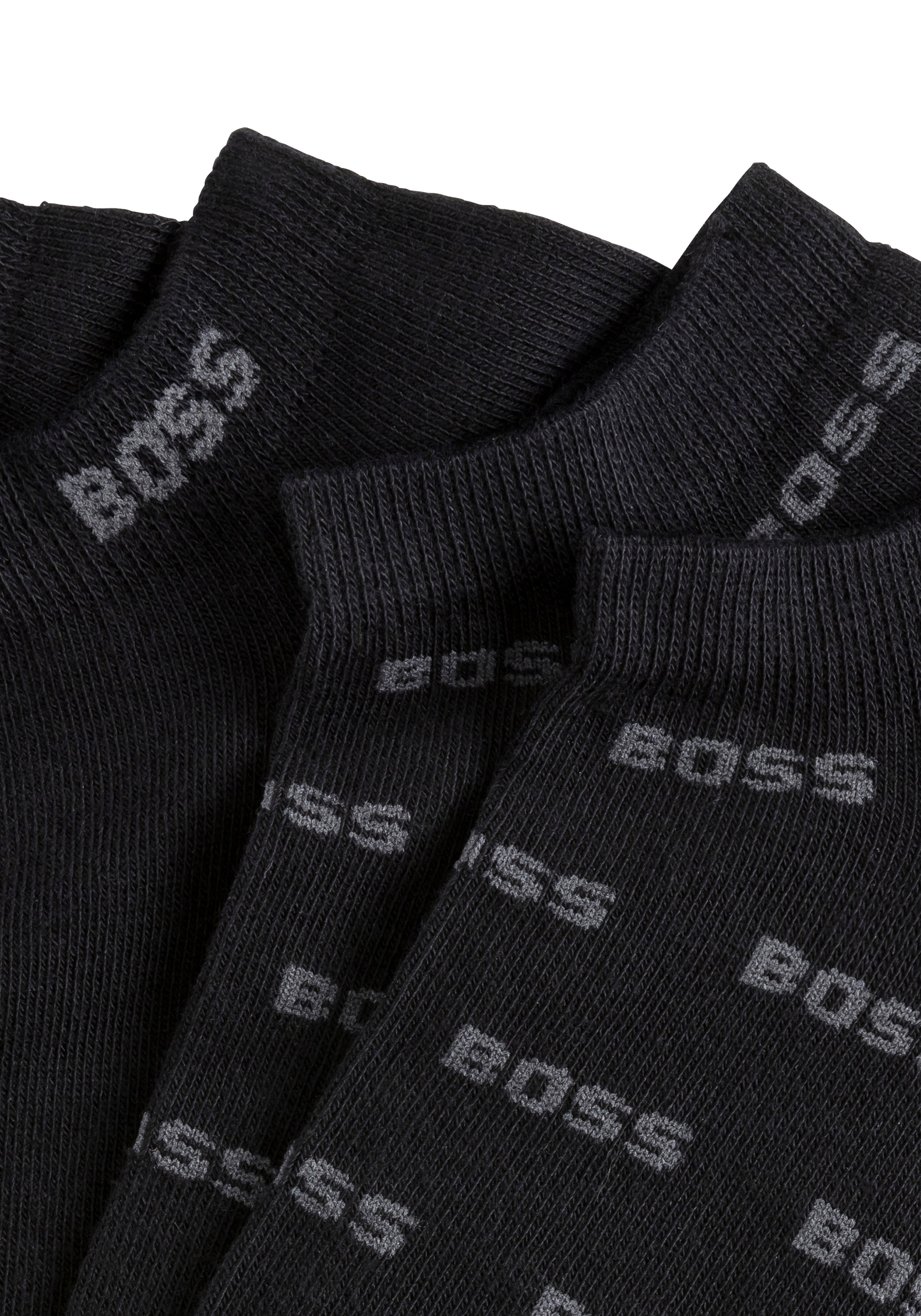 BOSS Freizeitsocken »2P AS Allover CC« Packung, 2er,  mit Logostickereien
