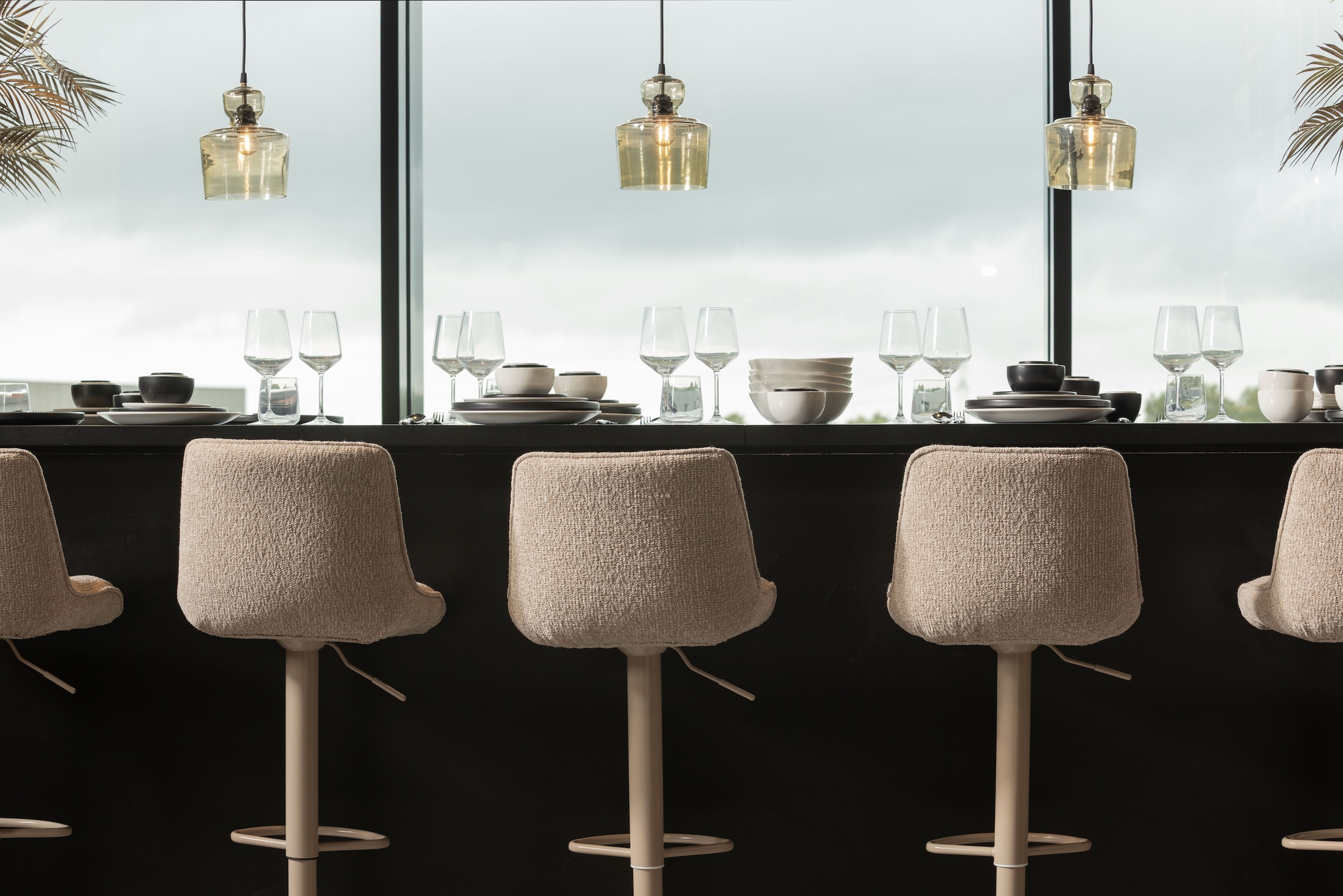 WOOOD Barhocker »Marten höhenverstellbar und drehbar mit Metallgestell 45 x 50 x 110 cm« Gewebter Bezug, Sehr hohe Verschleissfestigkeit, Tragkraft 120 kg