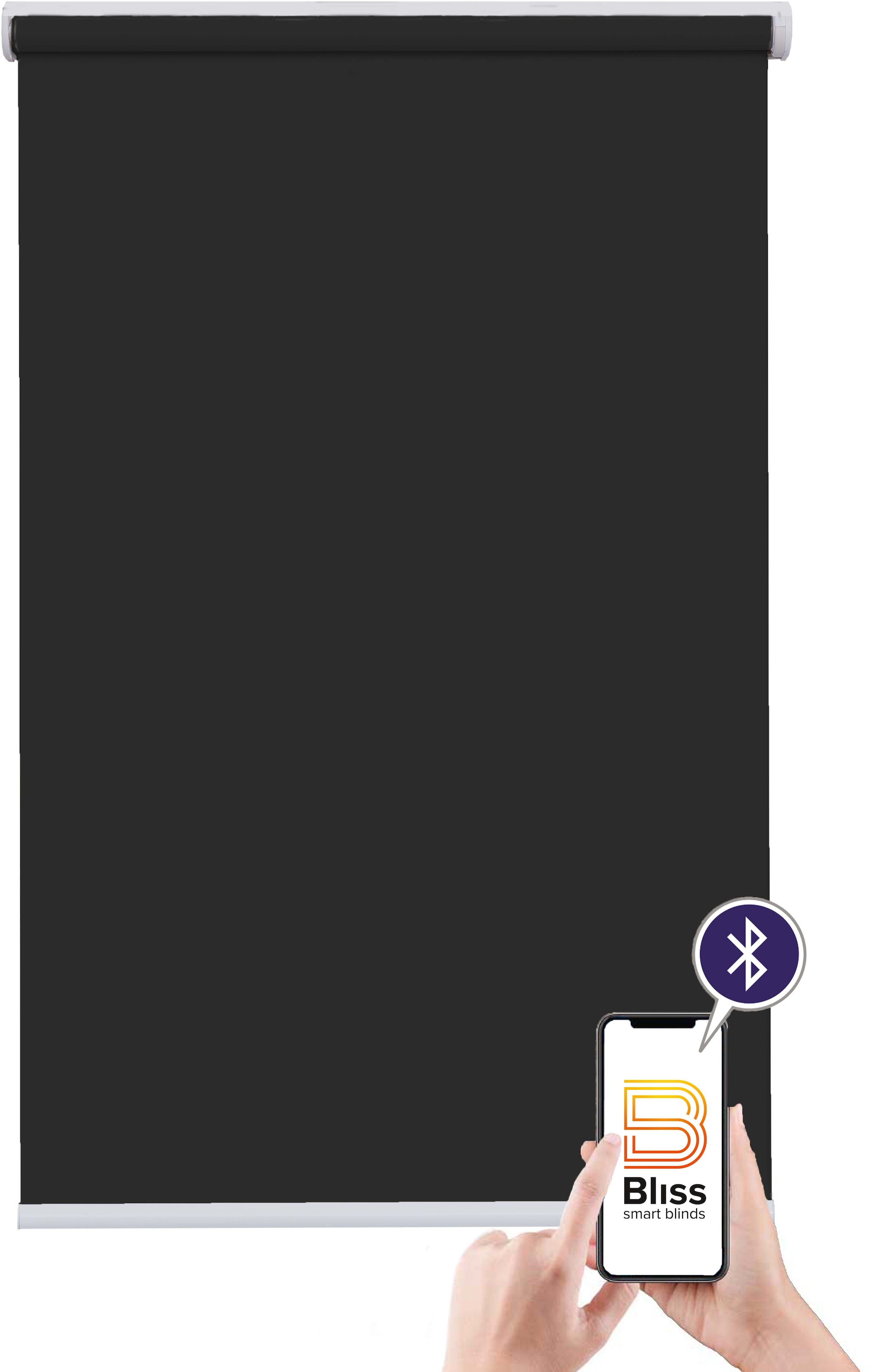 sunlines Store électrique »Akkurollo Upcycling  appgesteuert, blickdicht, Sunlines« Opaque Aucun perçage requis commandé par application via Bluetooth