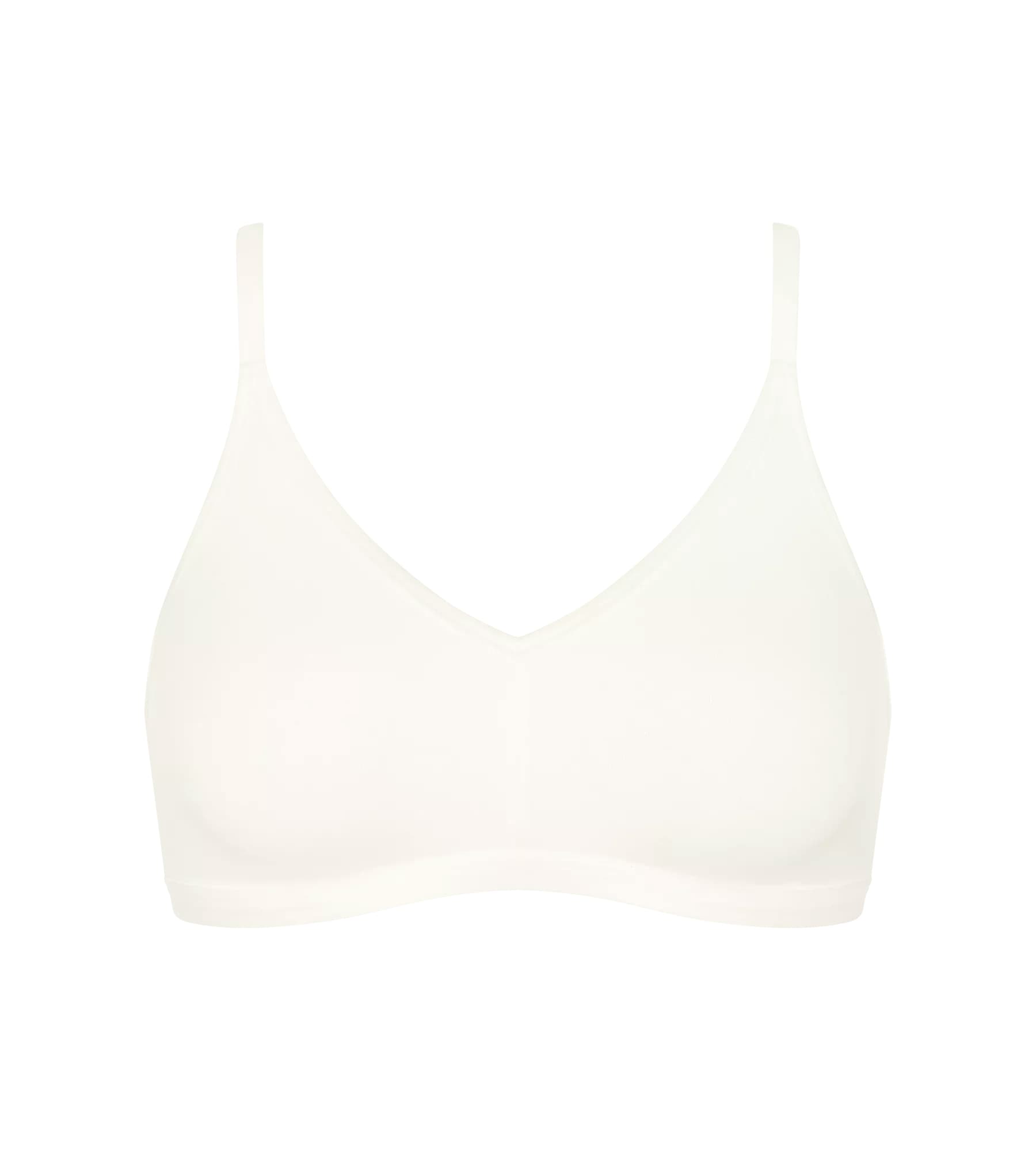 sloggi Soutien-gorge souple »GO Daily Cotton« Glanz-Effekt Details, tiefer V-Ausschnitt, ohne Bügel