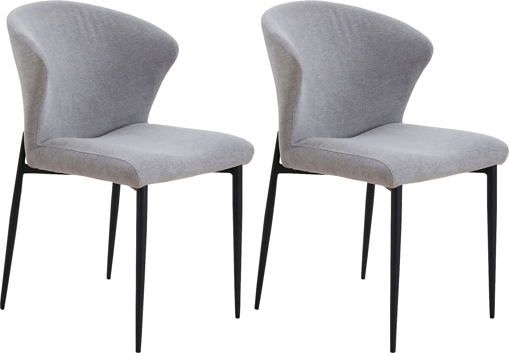 SalesFever Esszimmerstuhl »Dallas 2er-Set« (Set) 2 Stk.mit Metallgestell,  B 63, H 87, T 56 cm