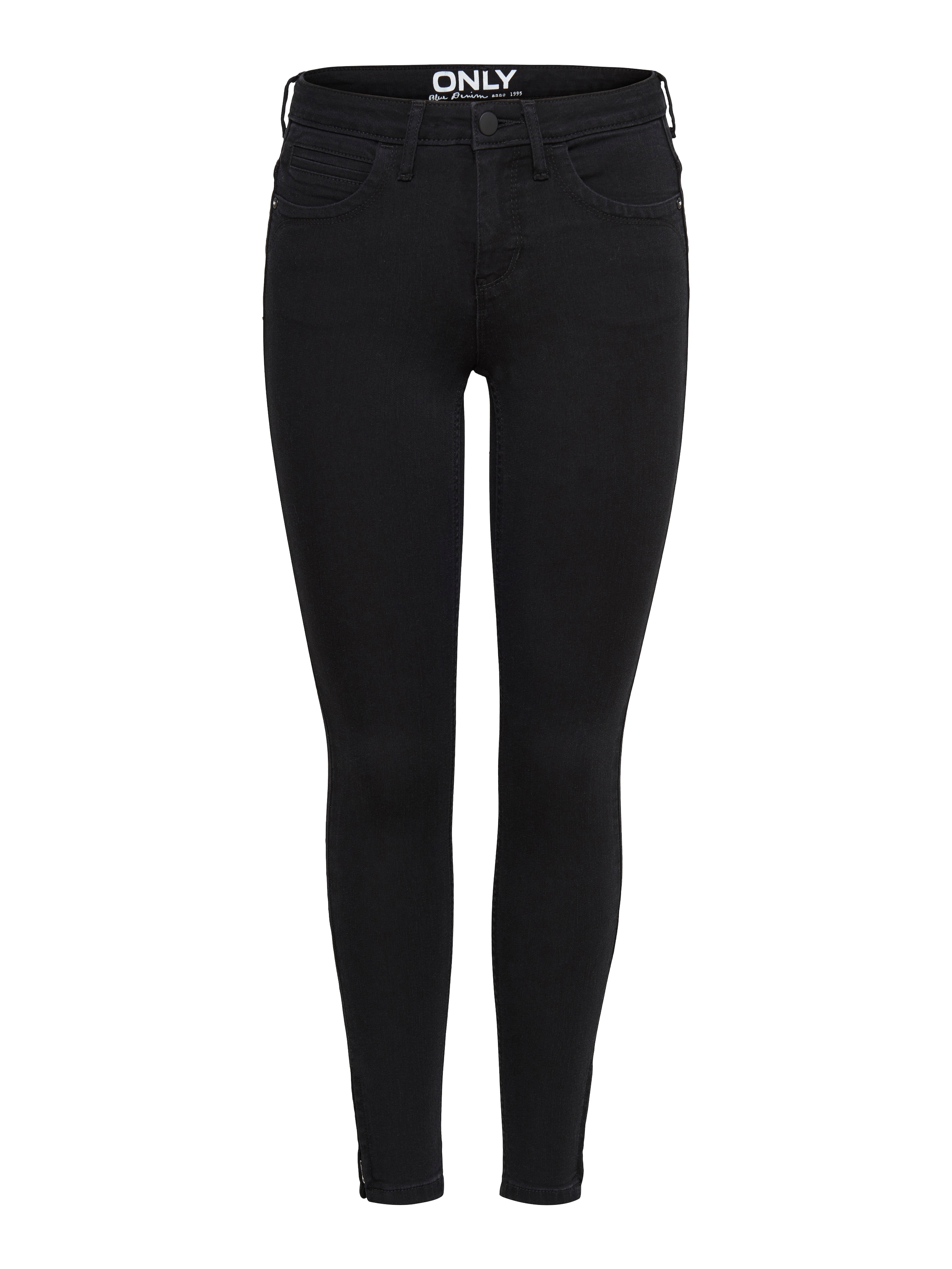 ONLY Jeans cheville »ONLKENDELL ETERNAL LIFE ANKLE BLACK NOOS«, mit Zipper am Saum
