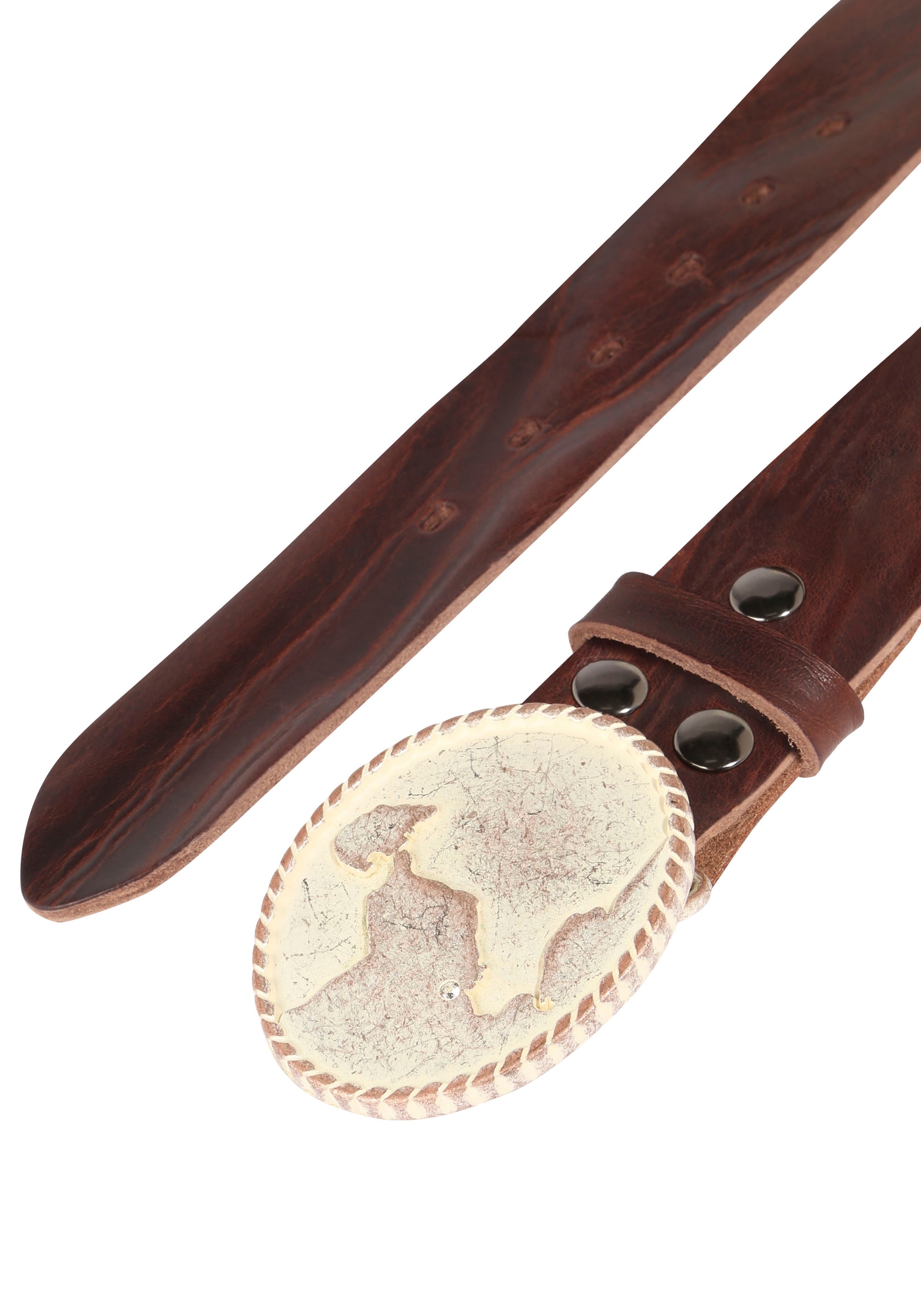 Rettungsring Gürtel Ledergürtel austauschbare Schliesse »Neustadt Rosé Mit Swarovski-Kristall veredelt«