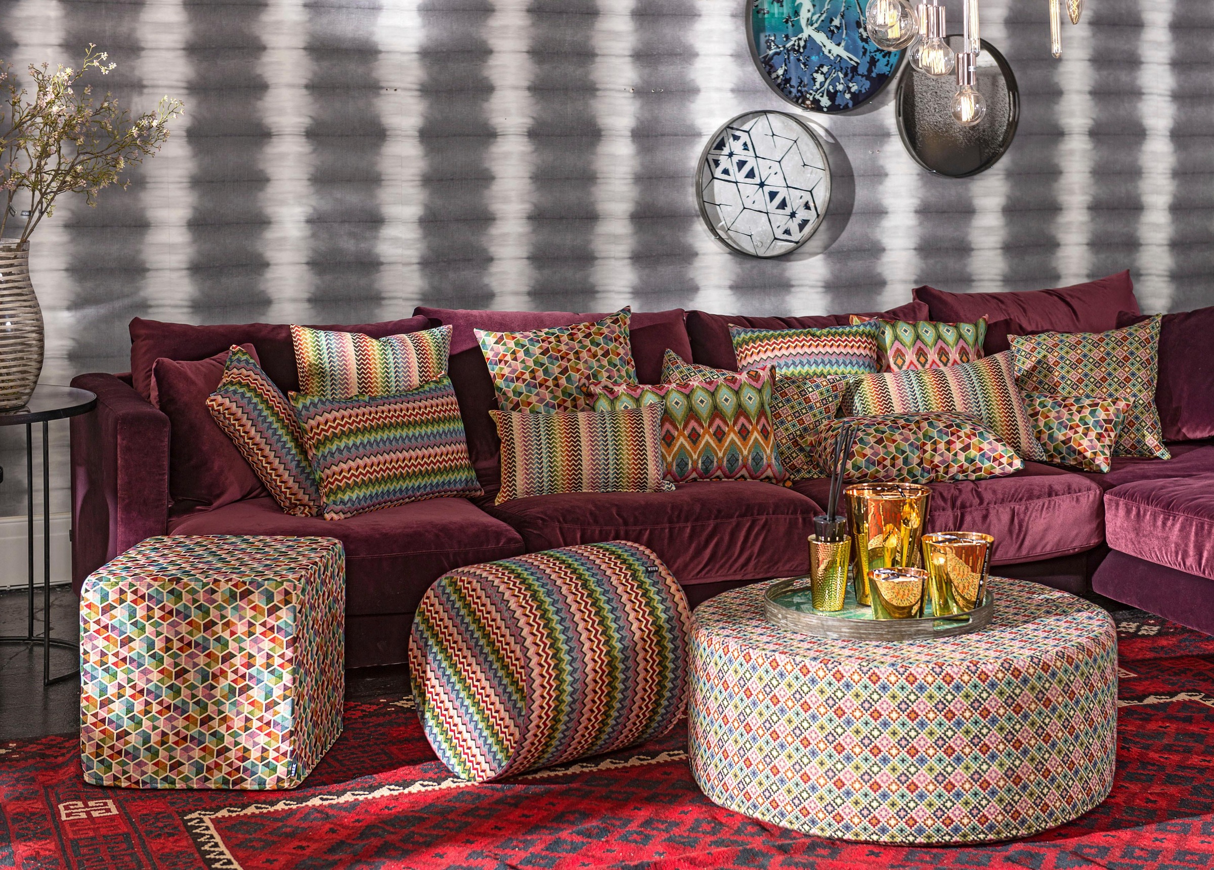 H.O.C.K. Coussin décoratif »Taner« orientalischen Stil, Kissenhülle mit Füllung, 1 Stück