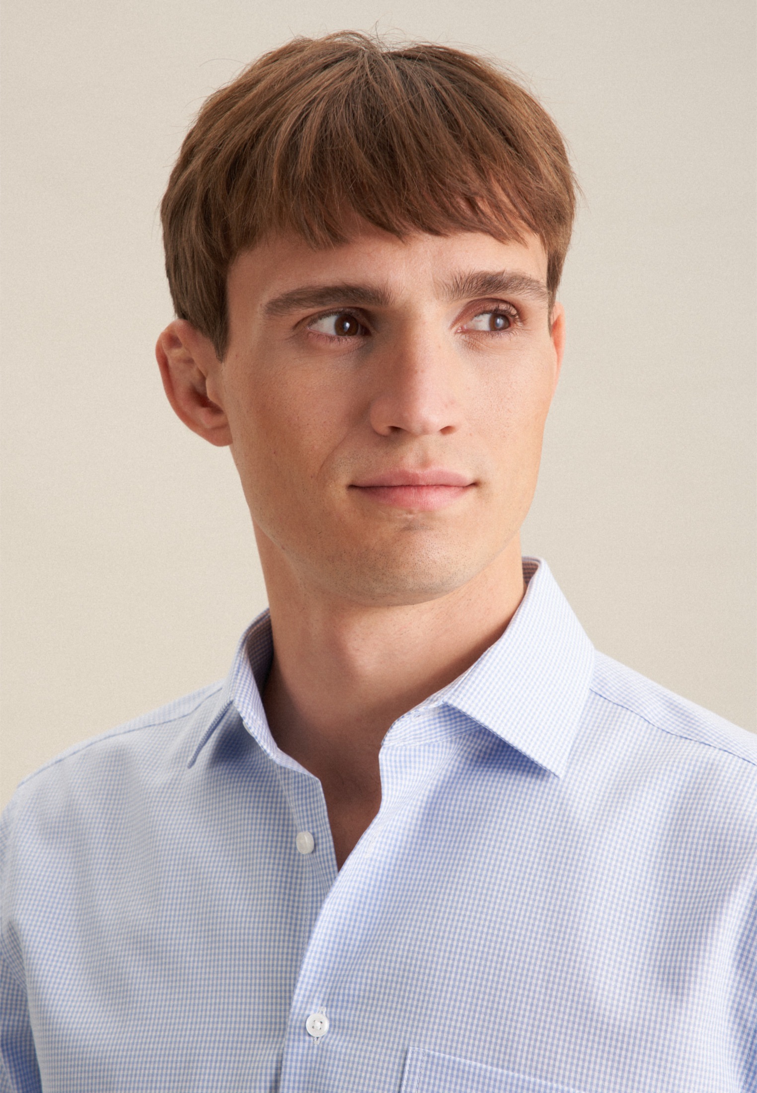 seidensticker Businesshemd »Schwarze Rose« Regular 1/1 Kentkragen Karo