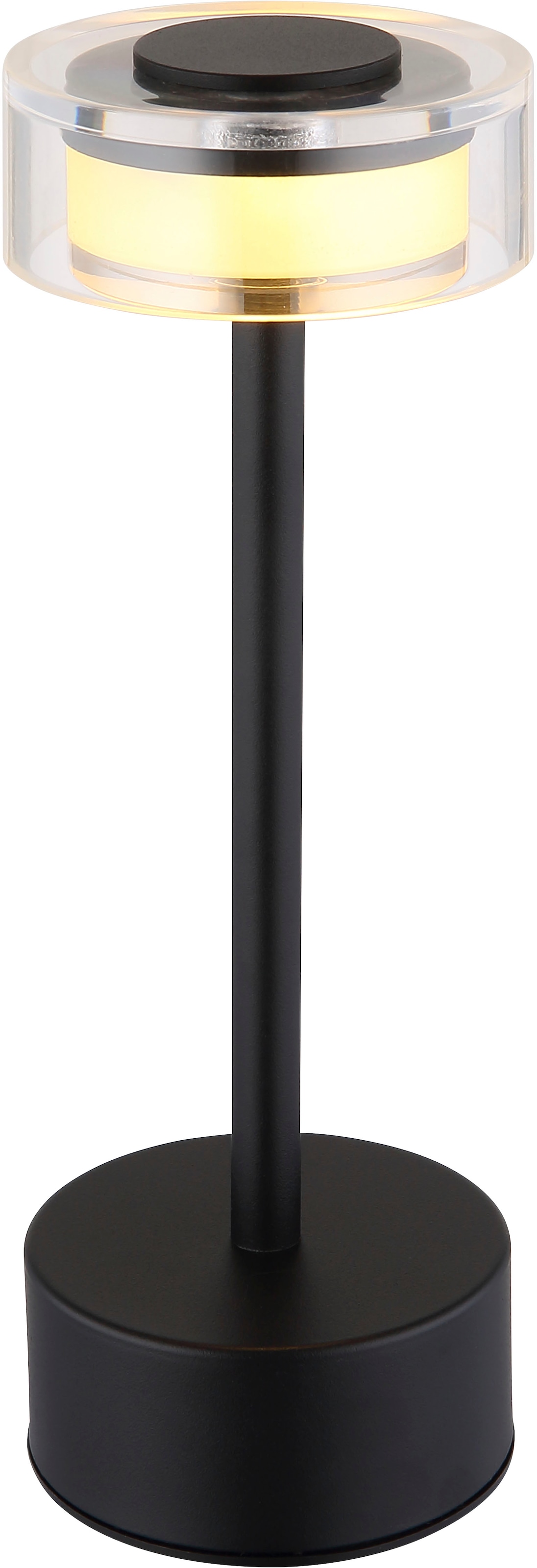 GLOBO LIGHTING LED Tischleuchte »SHIRA« LED-Modul 1 Stk. warmweiss - kaltweiss Akkutischleuchte, Touchdimmer, Lichttemperaturwechsel