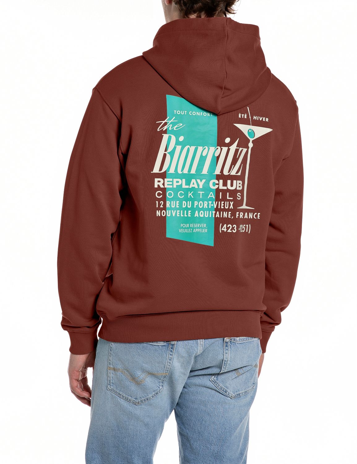 Replay Hoodie , mit grossem Rückenprint
