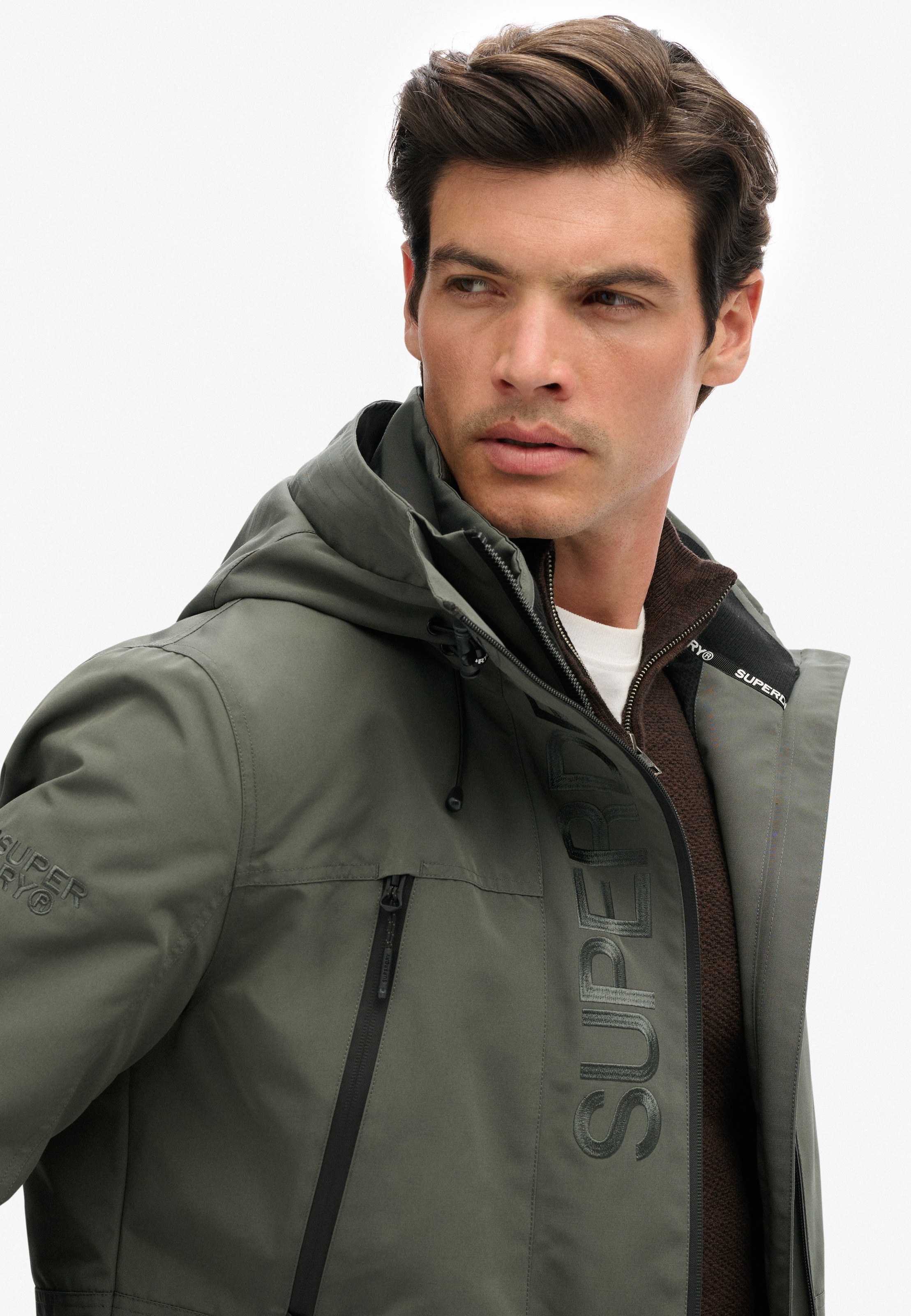 Superdry Outdoorjacke »HOOD ULTIMATE EMB WINDBREAKER« mit Kapuze