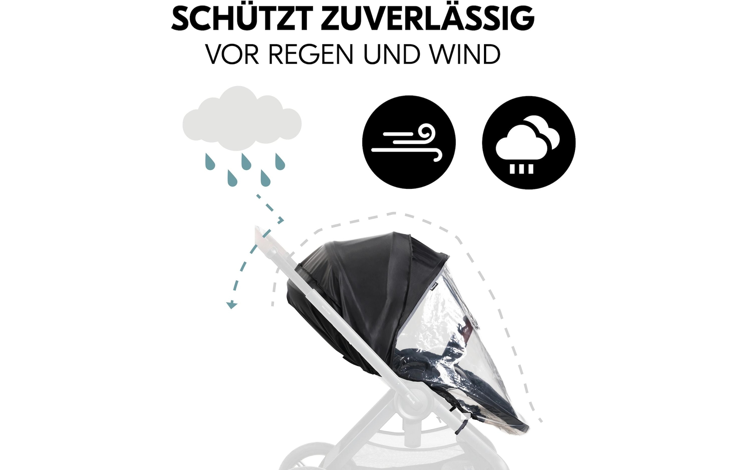 Hauck Kinderwagen-Regenschutzhülle »Pushchair Seat Raincover«