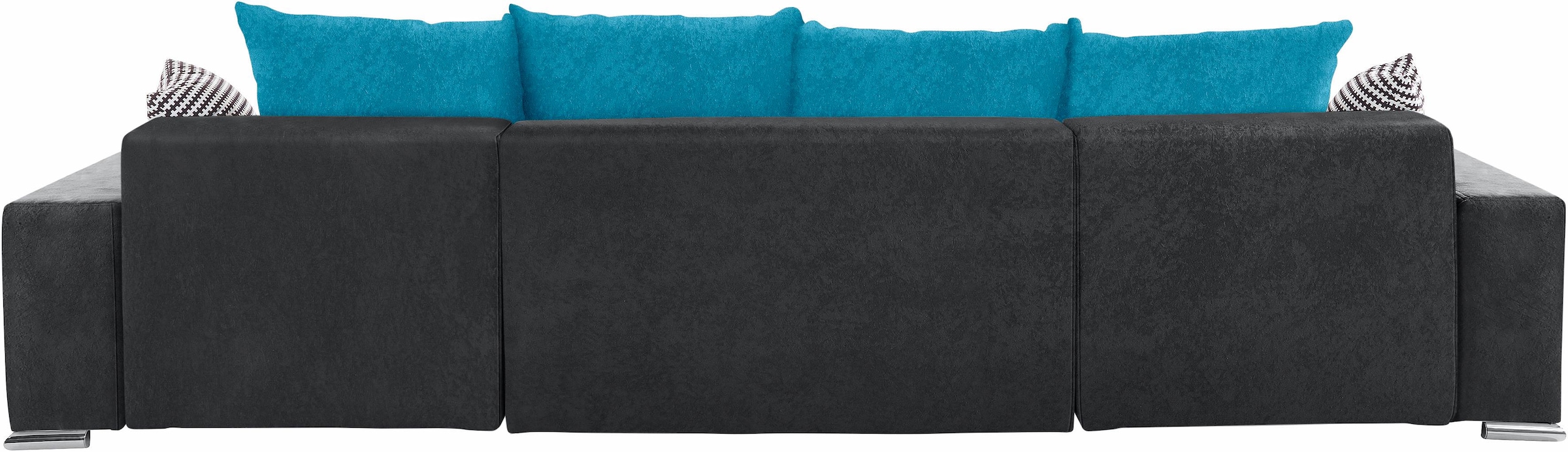 COLLECTION AB Wohnlandschaft »Josy XL U-Form, Breite: 313 cm« Bettfunktion, Bettkasten & 2 Zierkissen, Federkern
