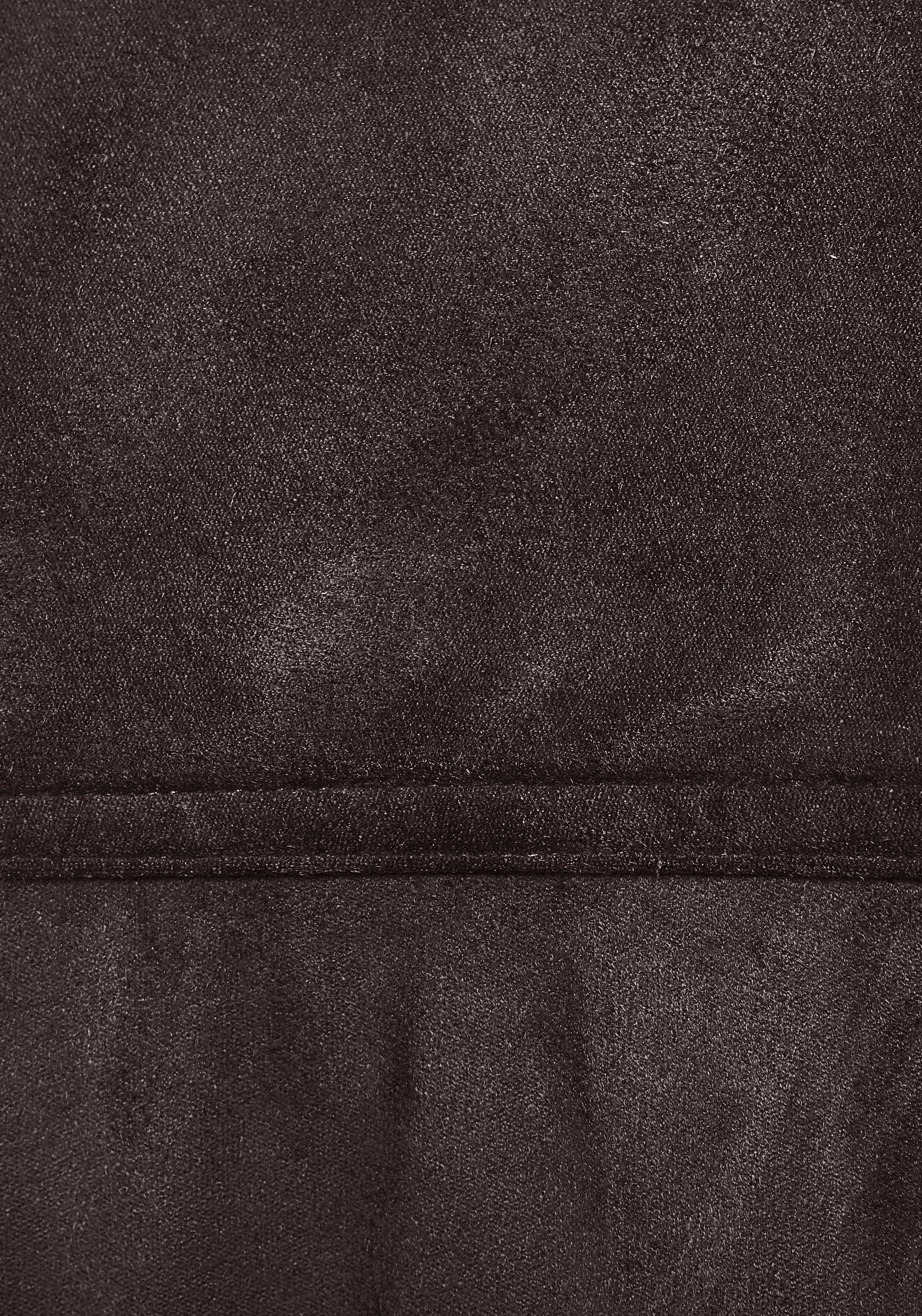 French Connection Langarmhemd aus Veloursleder-Imitat mit aufgesetzter Tasche, Loungewear