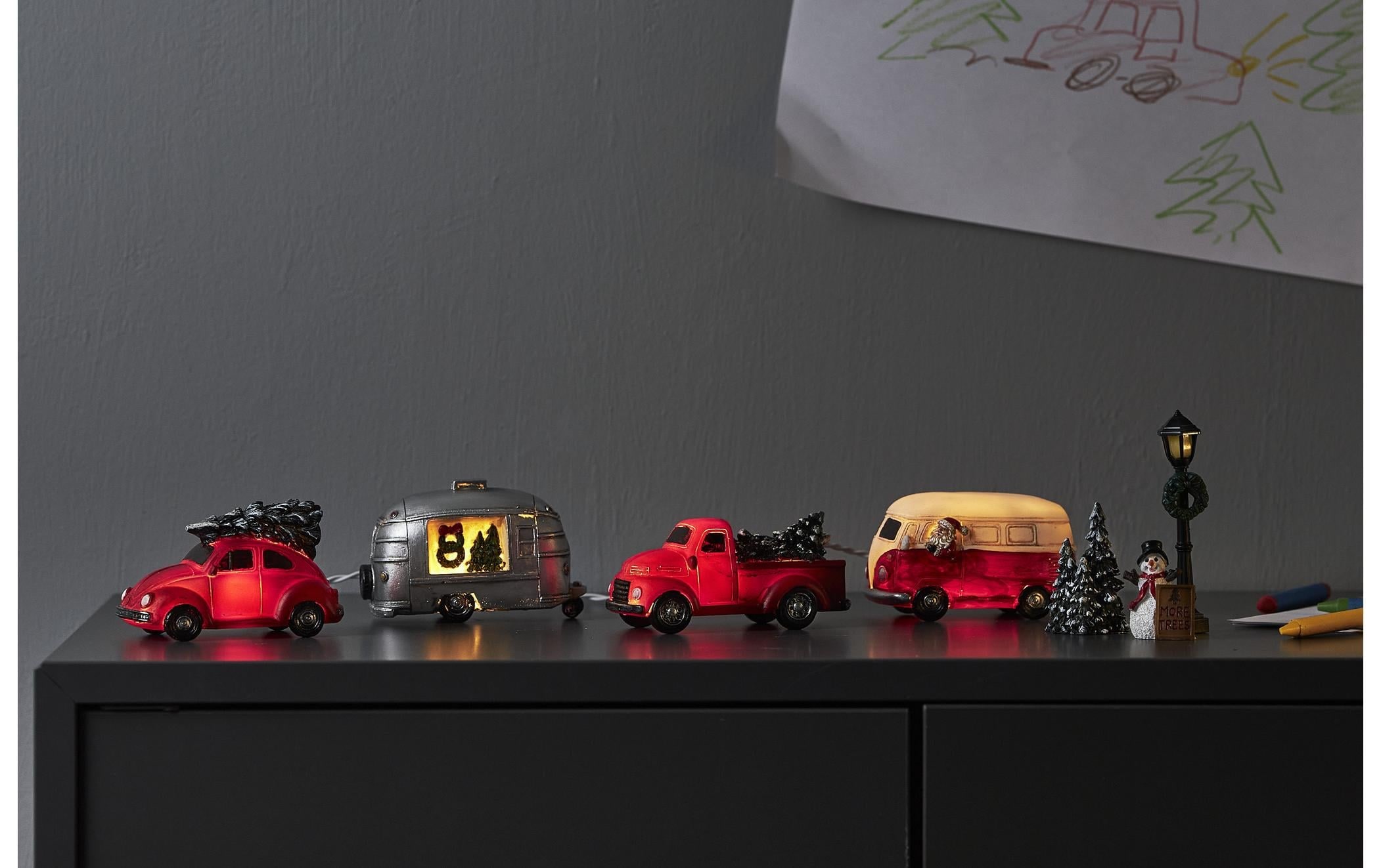 Parforce Traditional Hunting Figurine décorative LED »Merryville, 8er Set, 42 cm, Mehrfarbig«