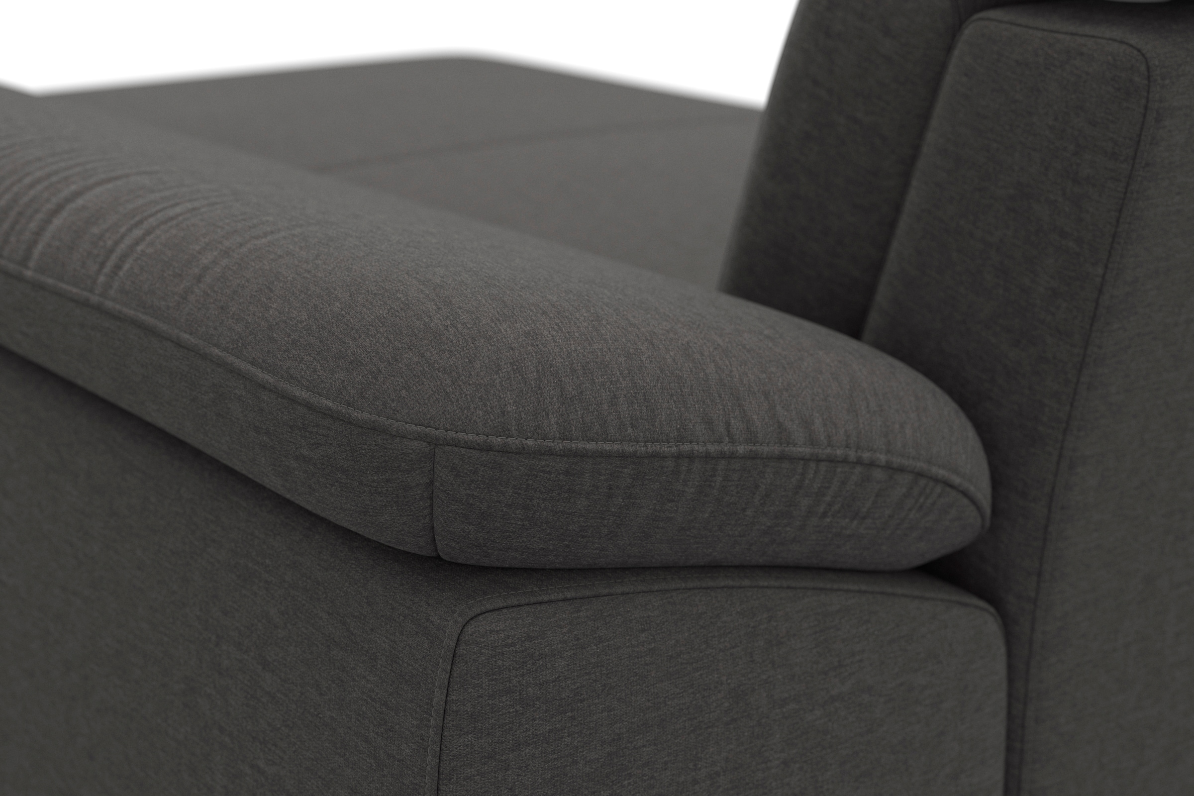 sit&more Paysage de salon »Cabrio U-Form, B: 359 cm, mit Sitztiefen-, Arm- & Kopfteilverstellung« 3 coussins lombaires, ressorts ensachés, fonction lit et rangement optionnels
