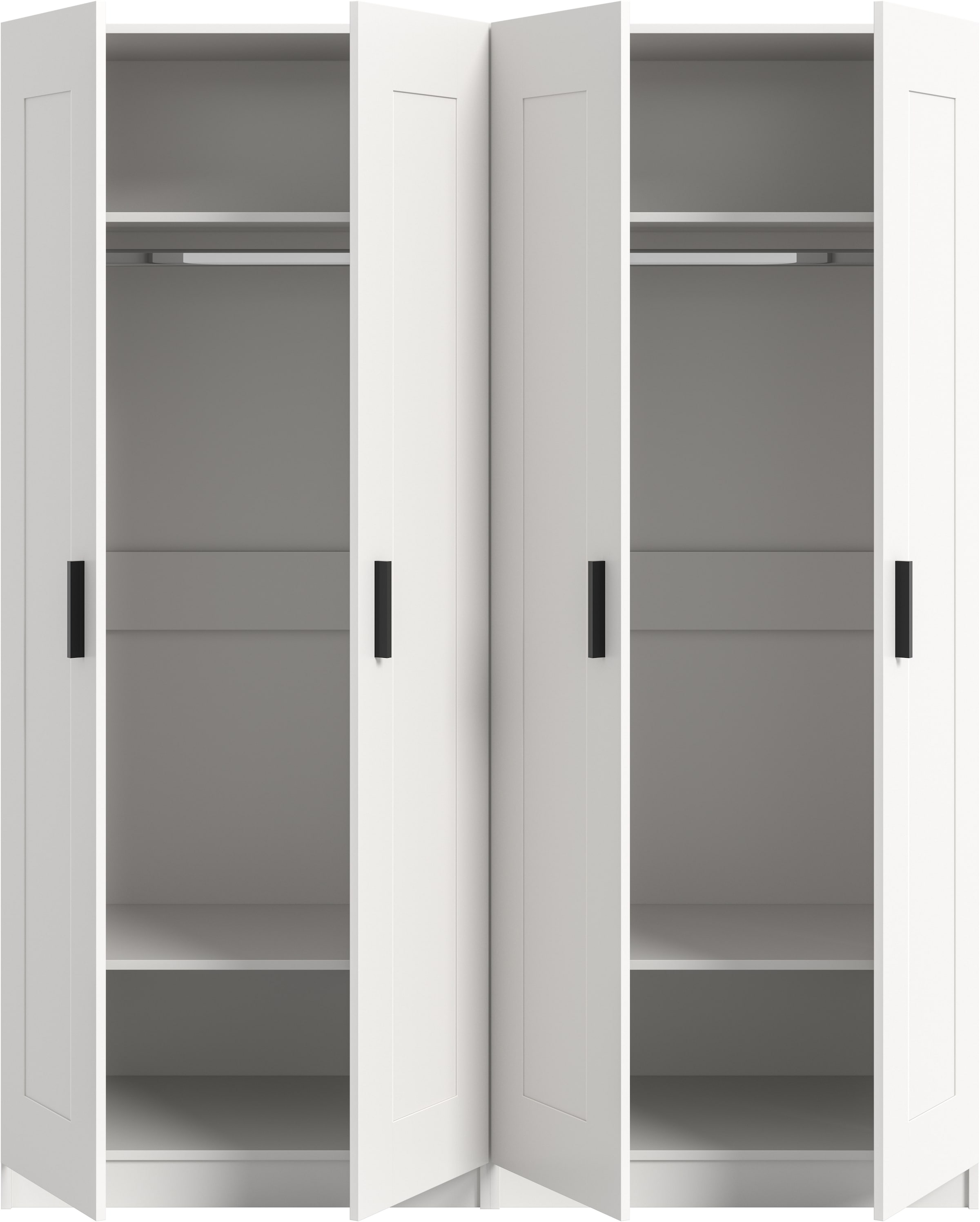 Home affaire Armoires à vêtements »Farmsen, TOPSELLER!, Schlafzimmerschrank, Garderobe, Schrank« Schrank-Kombi, Schlafzimmer, Garderobenschrank, Flur,  Set best. aus: 2 Kleiderschränken, individuell platzierbar