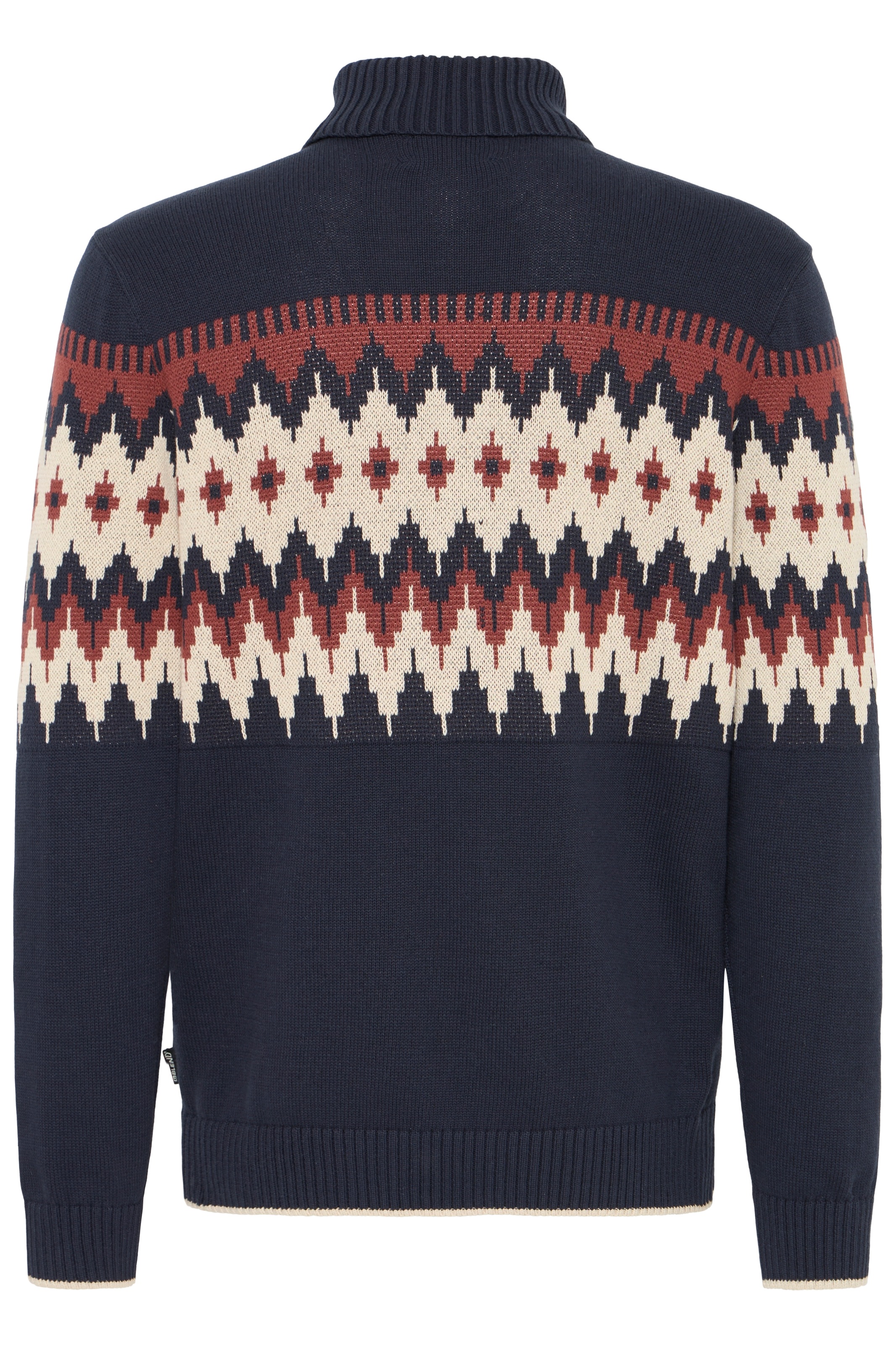 Blend Rollkragenpullover »BHBENJI JACQ KNIT« im tollen Jacquardmuster