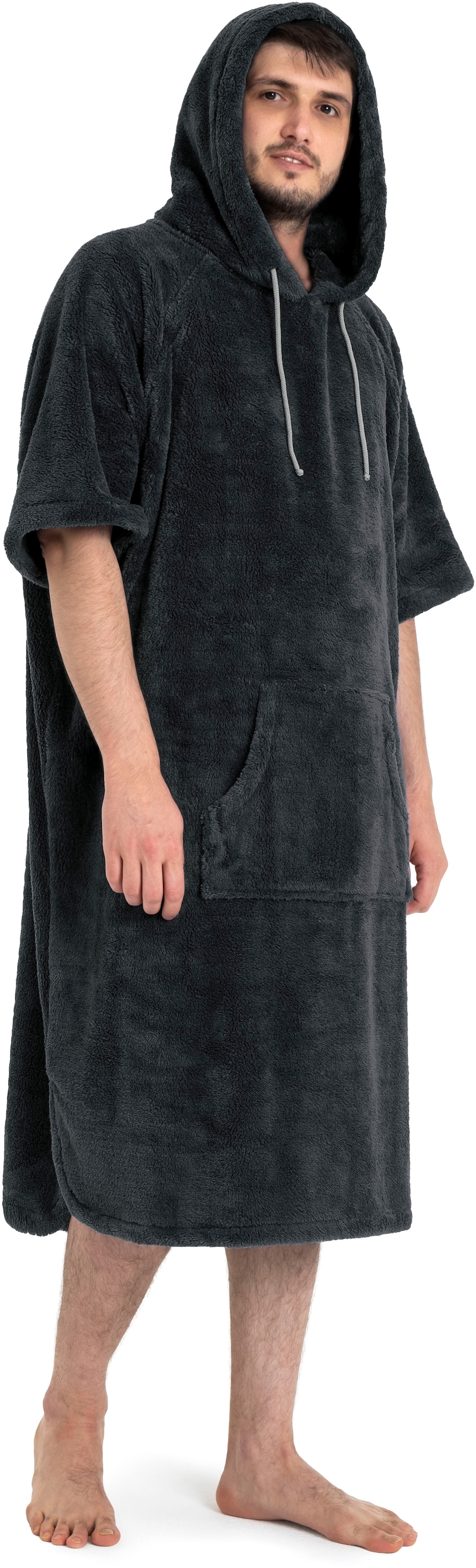 my home Badeponcho »Lillou, Surfponcho ideal für Sauna, Spa & im Urlaub« 1 Stk. weich und kuschelig, plüsch, Fleece, Unisex, für Damen und Herren