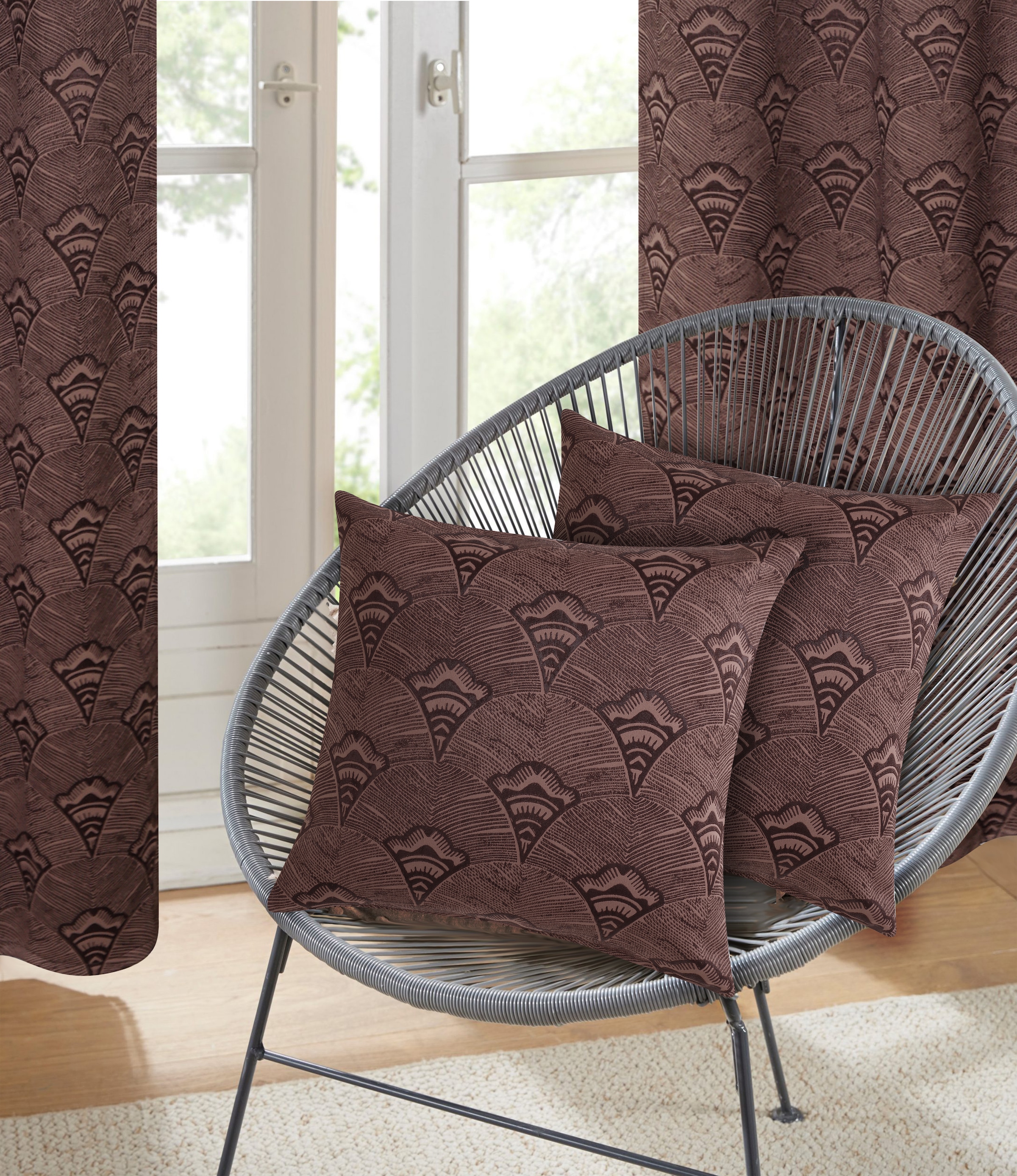 Bruno Banani Dekokissen »Alessio,  1 Stk., elegantes Jacquard-Muster - Kissenhülle ohne Füllung« recyceltes Material, ohne Füllung, moderner Hingucker, Reissverschluss