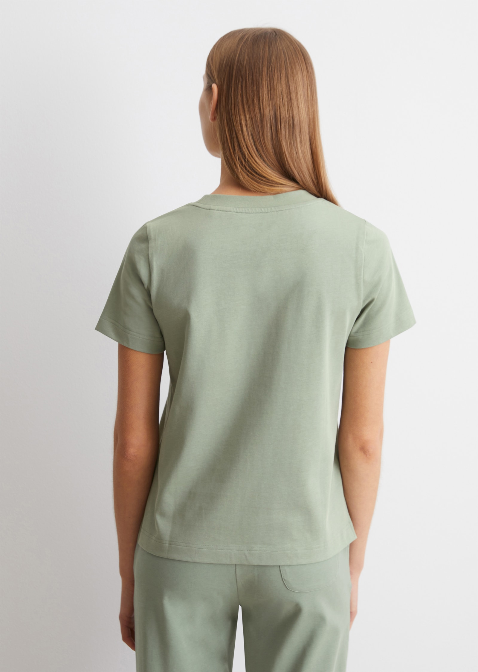 Marc O'Polo Pyjamaoberteil »Lounge T-Shirt« Kurzarm, Rundhalsausschnitt, schwere Jersey-Qualität