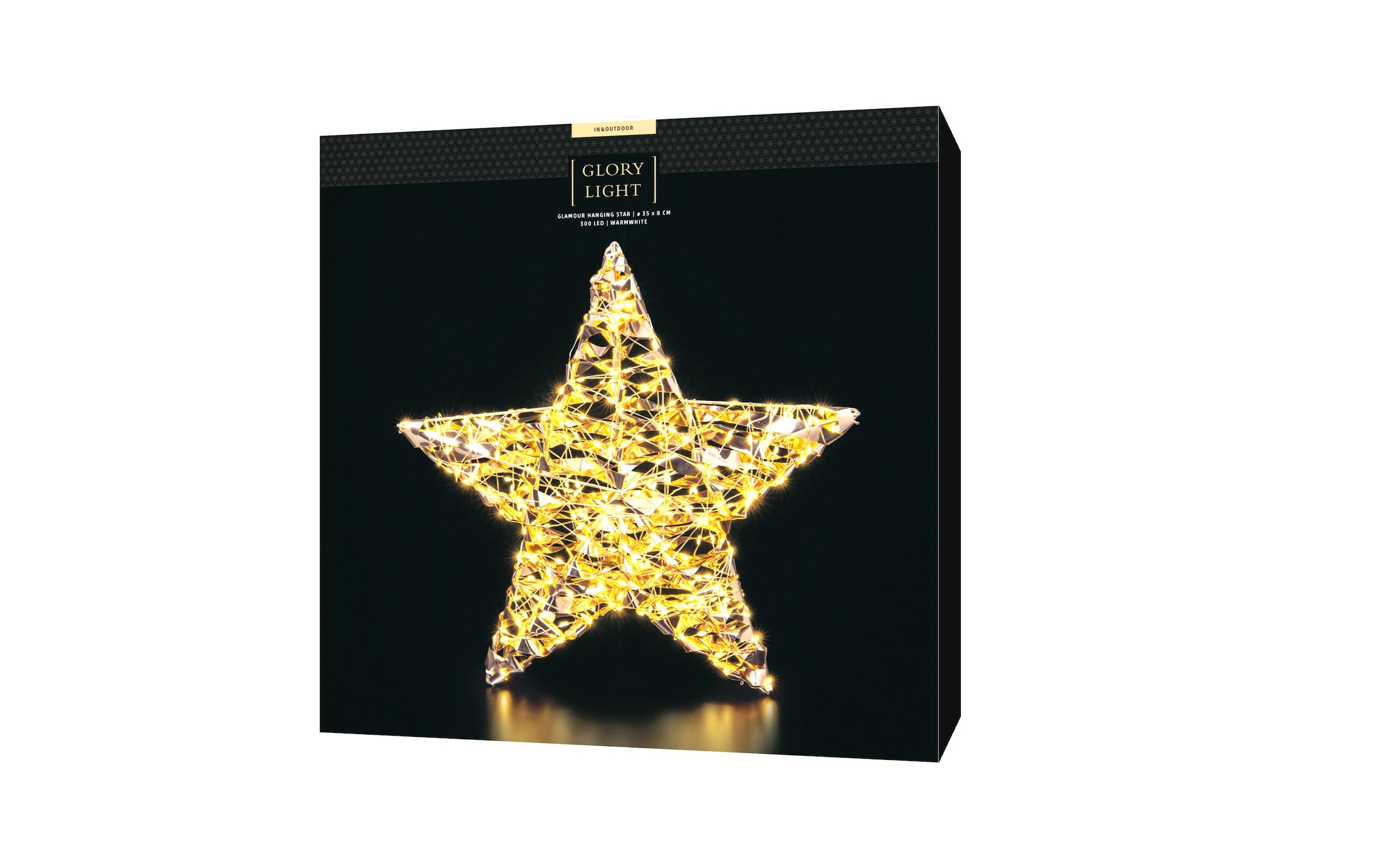 STT LED Dekofigur »hanging star, 35« Warmweiss