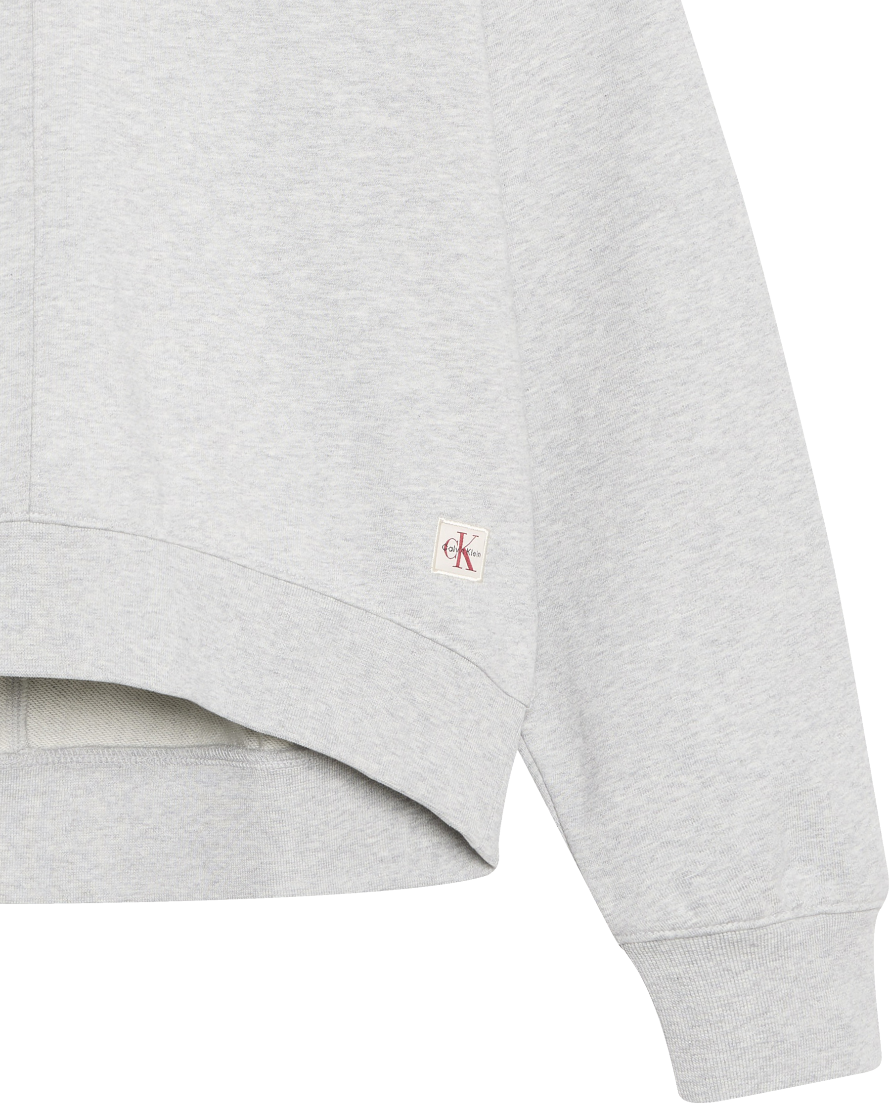 Calvin Klein Jeans Sweatshirt »LS TERRY WOVEN LABEL VNK SWEATSH«, Regular fit mit V-Ausschnitt
