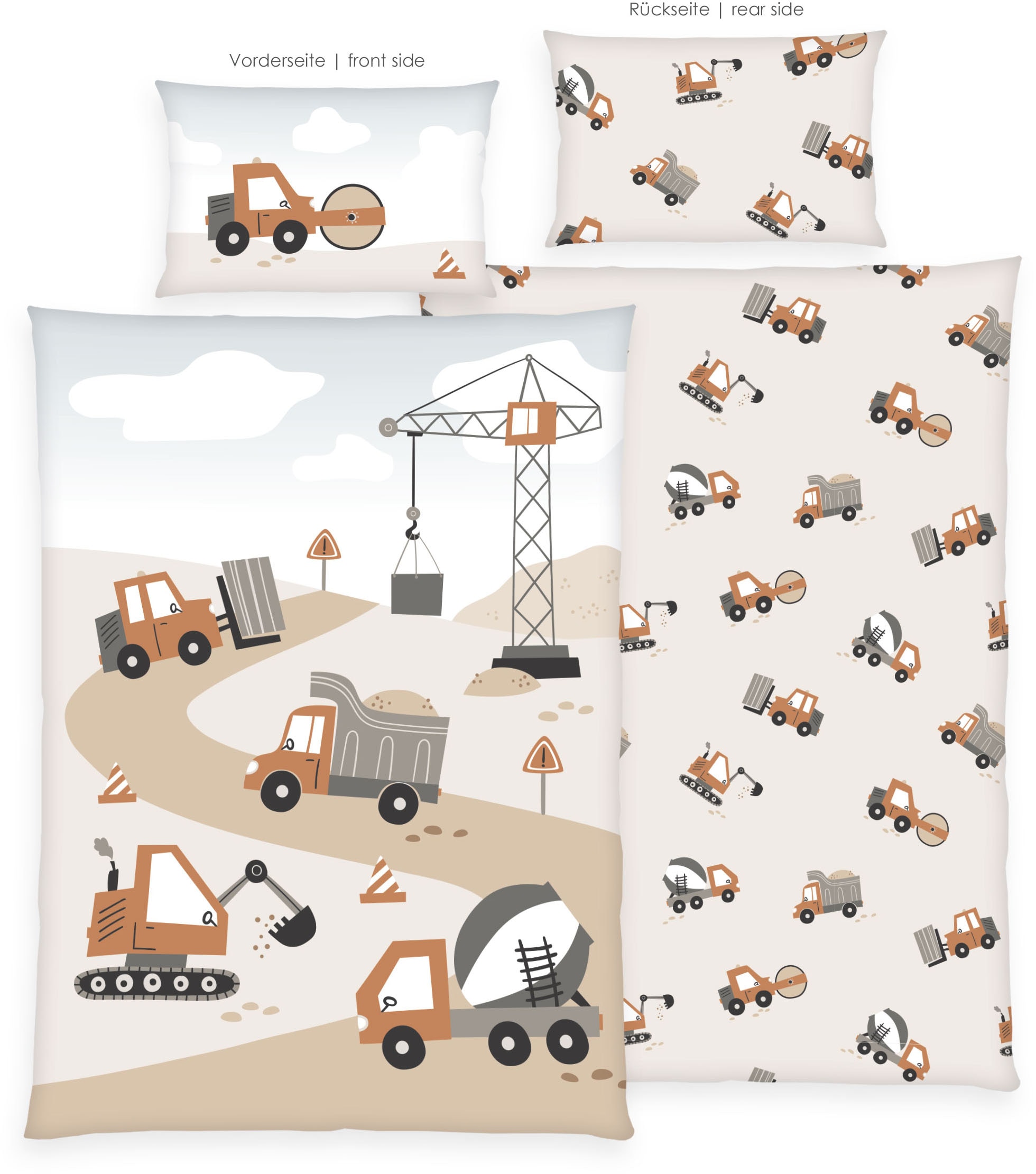 Baby Best Babybettwäsche »Baustelle« 2 Wendebettwäsche
