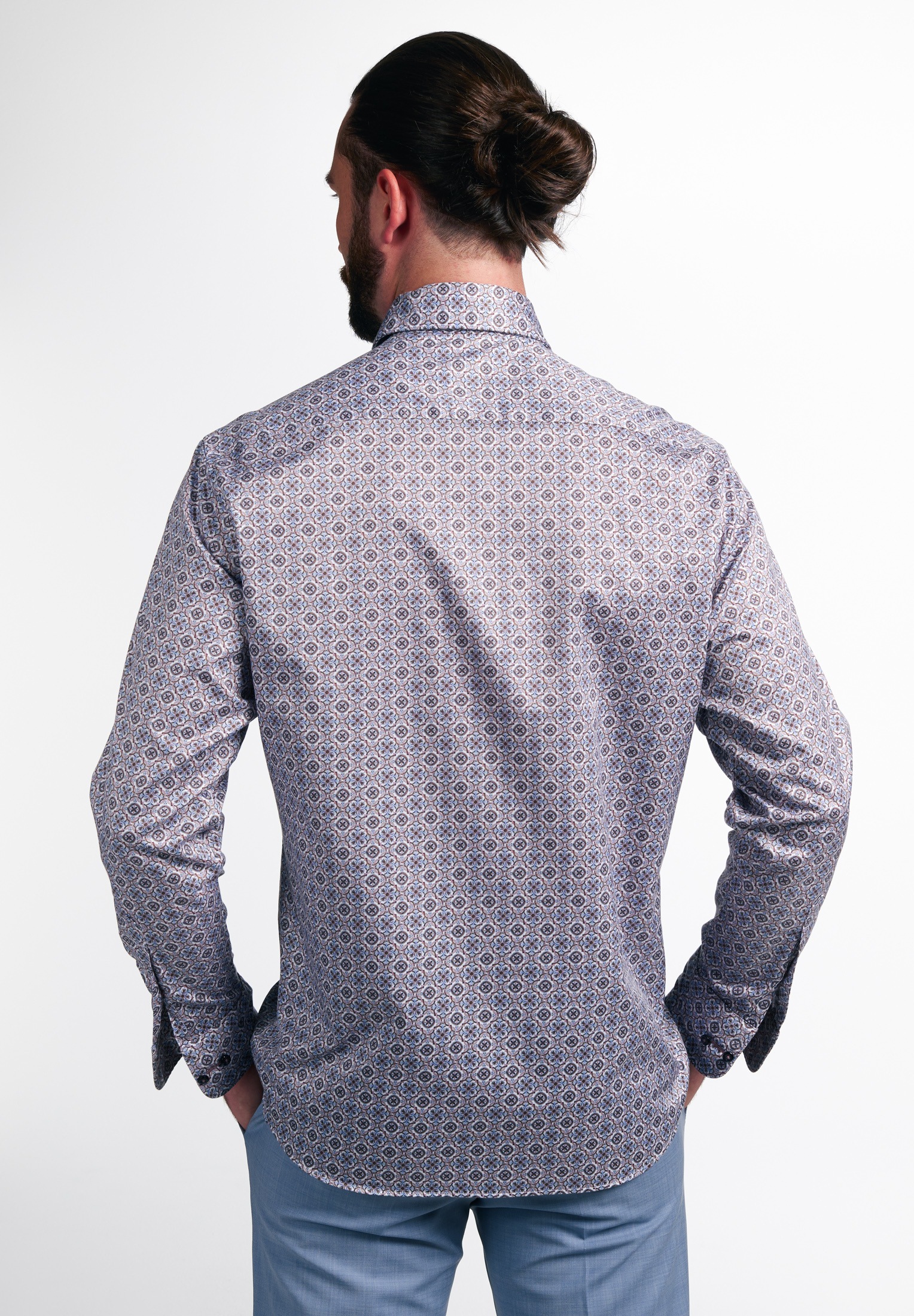 Eterna Langarmhemd »MODERN FIT« EASY IRON (bügelleicht)