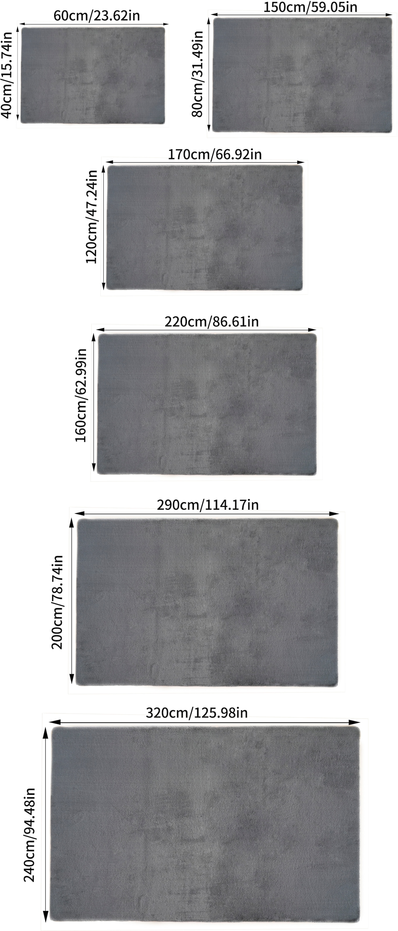 Bruno Banani Tapis en fourrure »Rabbit 2, Kunstfell Teppich, Modern« Rectangulaire 25 mm Höhe Kaninchenfell-Haptik, sehr weich, Wohnzimmer, Schlafzimmer, Esszimmer