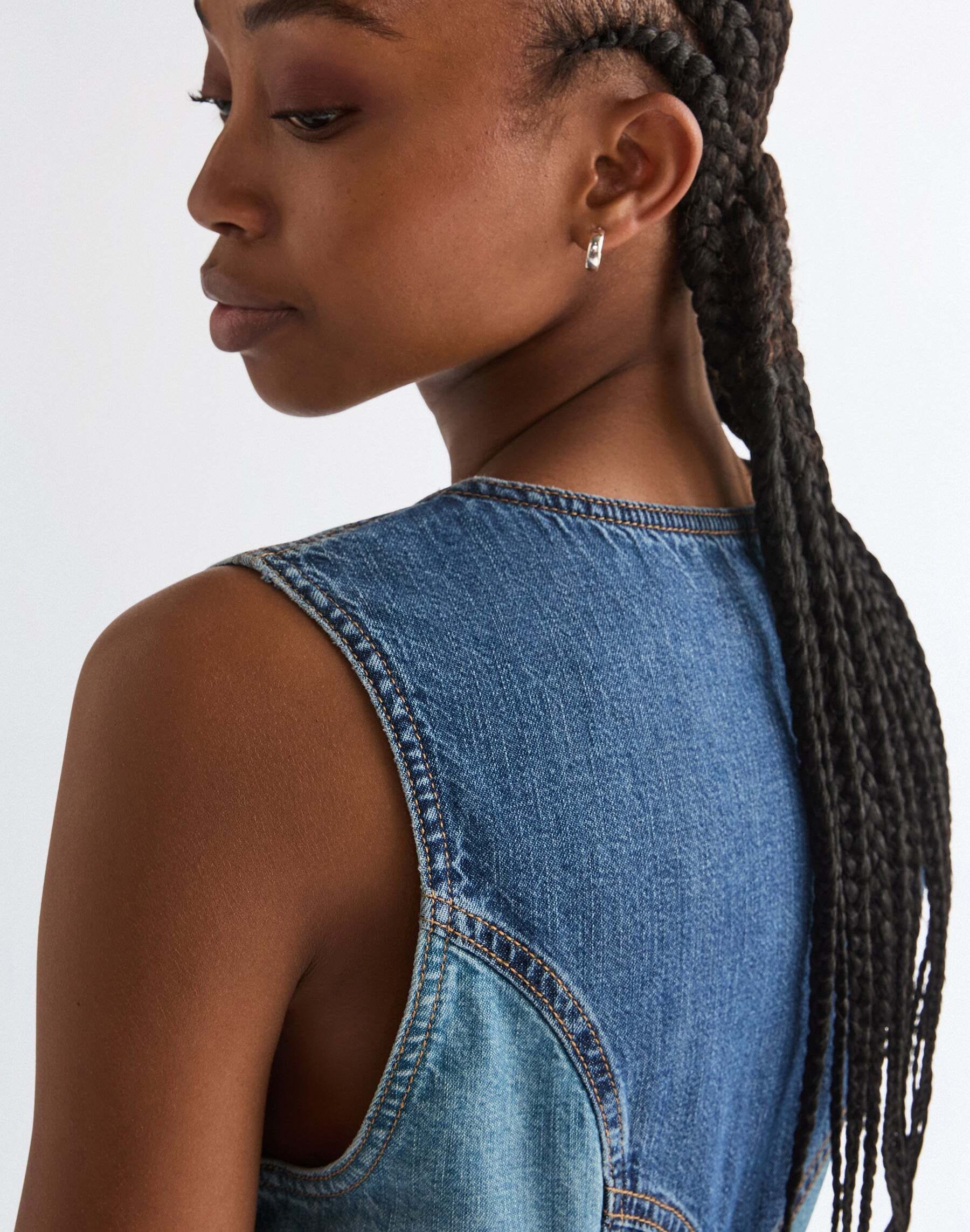 Wrangler Jeanskleid »WRANGLER Jeanskleid Vest Dress«