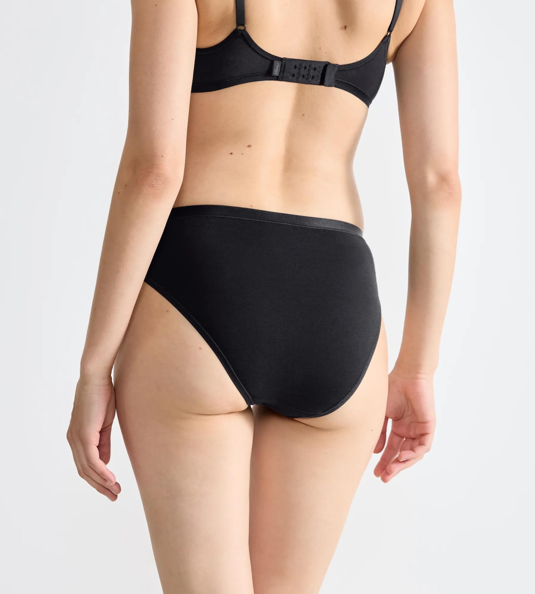 sloggi Slip tai »GO Daily Cotton« 3er Pack,  Glanz-Effekt Details, hoher Beinausschnitt, weich, elastisch